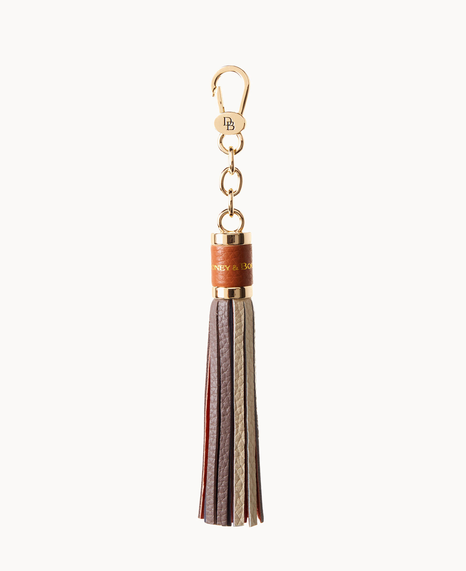 Leather Double Tassel Purse Charm by Beaudin