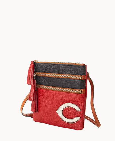 MLB Reds Triple Zip Crossbody