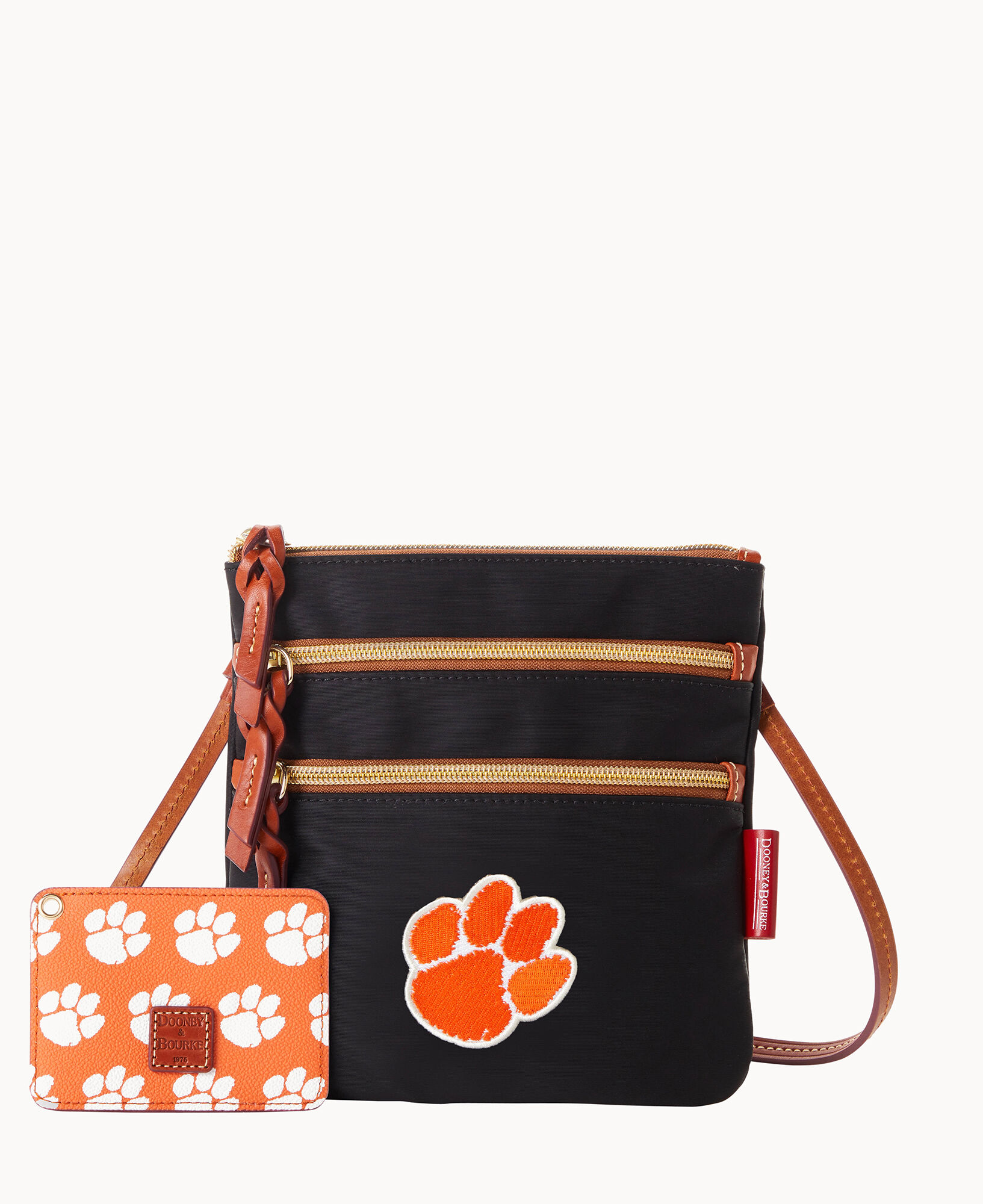 Dooney & Bourke purchases Clemson Tigers Triple Zip Crossbody