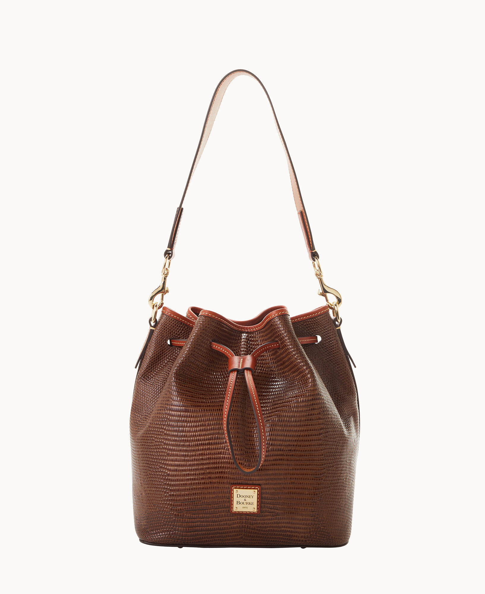 Dooney & Bourke Embossed Lizard Drawstring