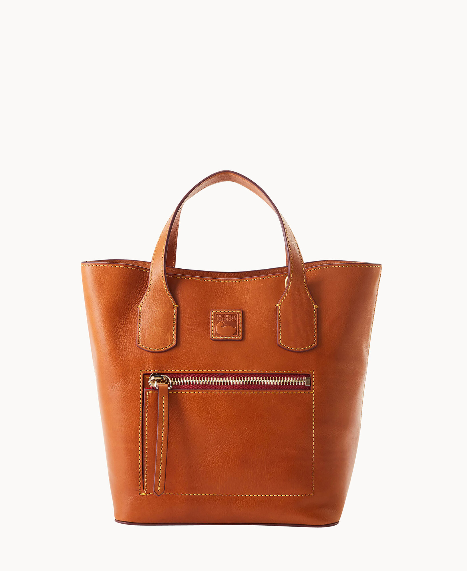 Top Handle Morgan Bag, Orange Ostrich, Top Handle Bag