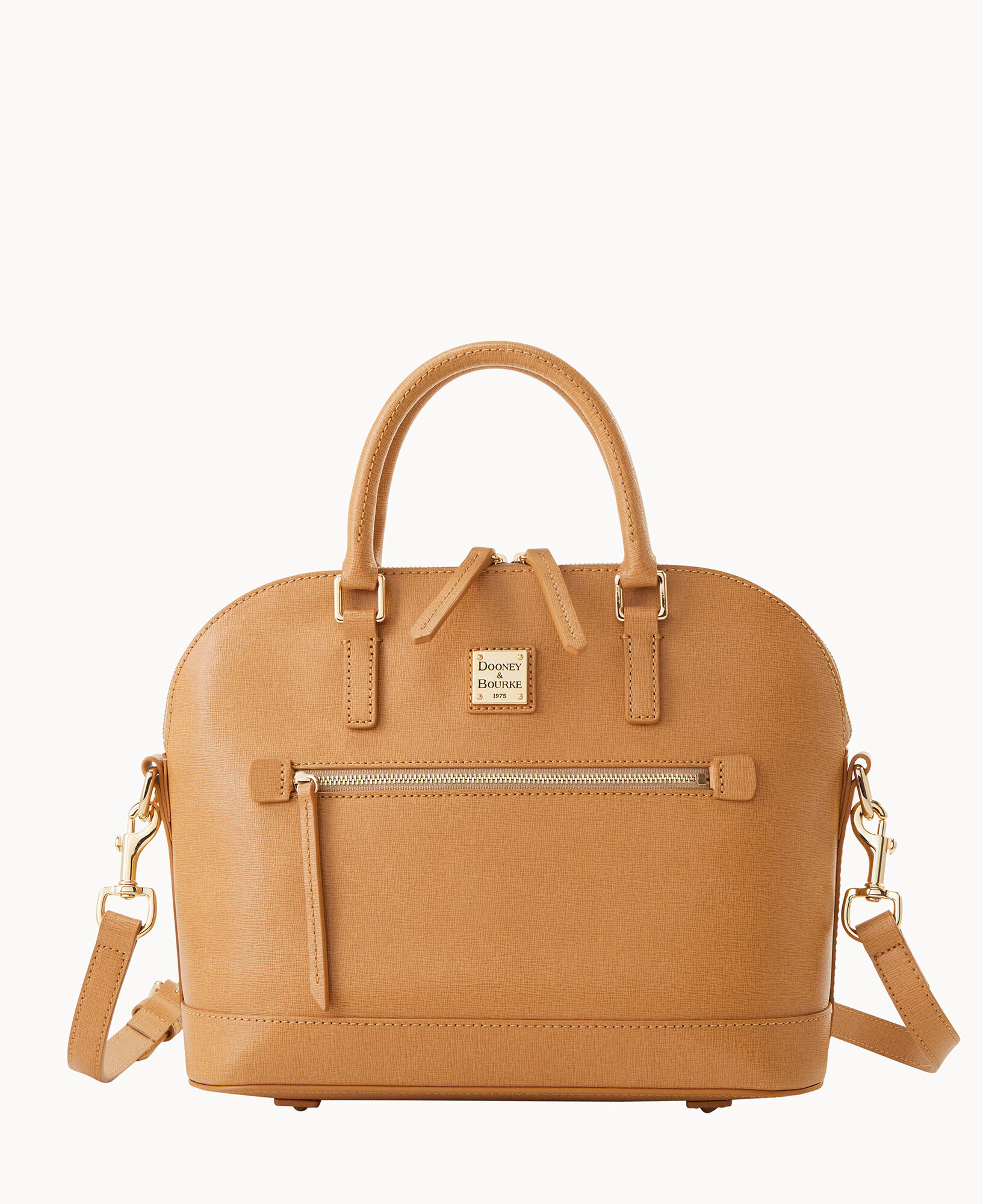 Saffiano Small Zip Satchel  Handled it 🖐