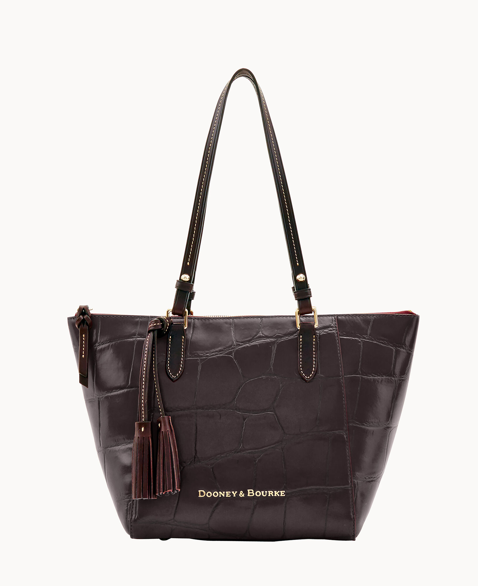 Dooney and Bourke Mahogany Leather Tote discount