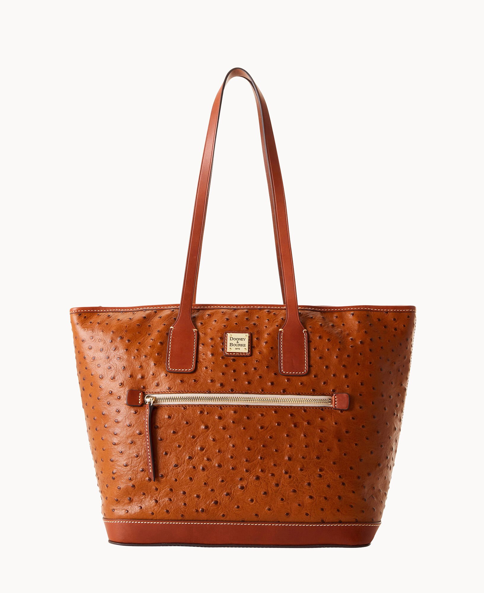 TL Bag - Handbag in ostrich-print leather | TL142120