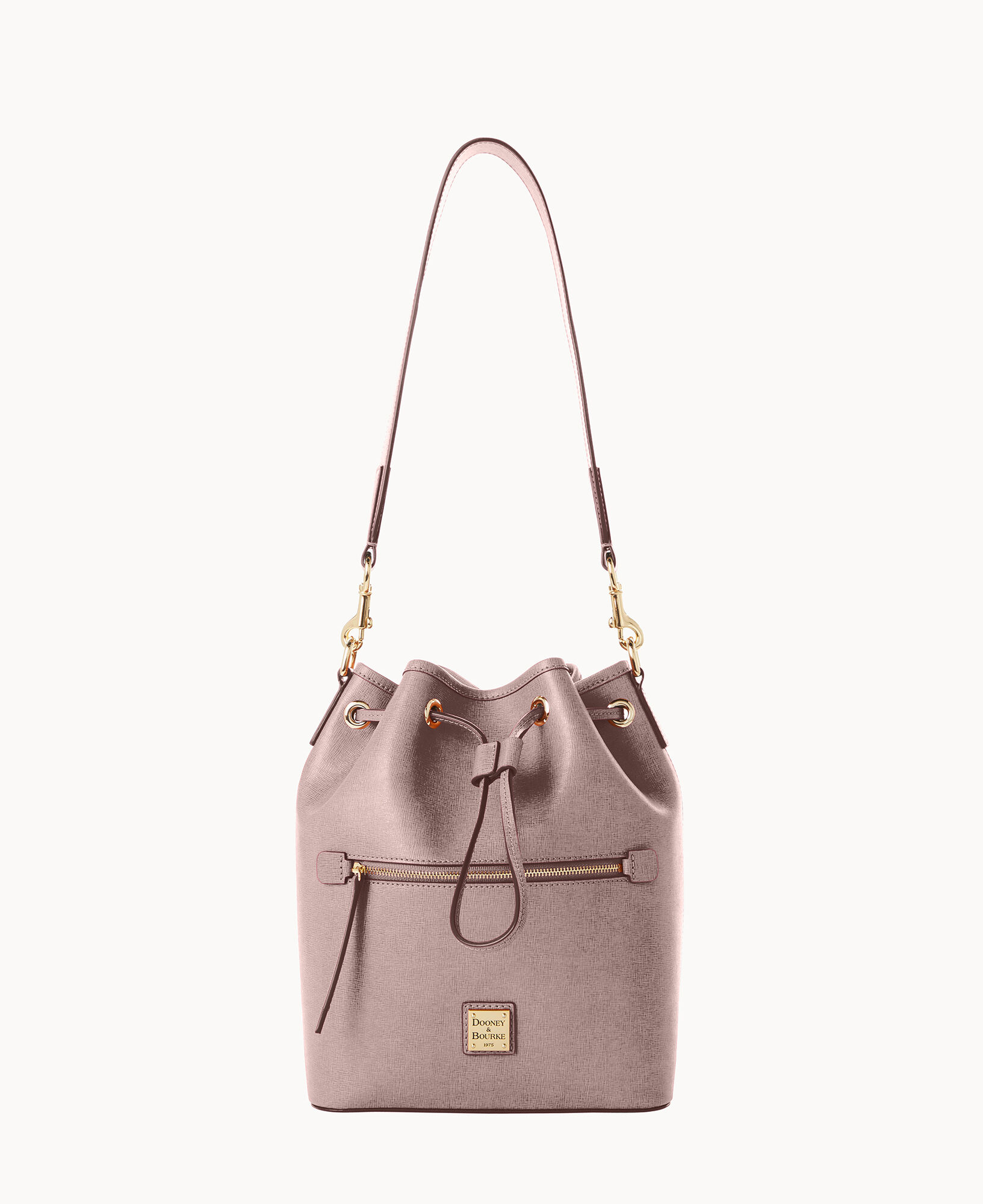 Saffiano Small Drawstring Crossbody