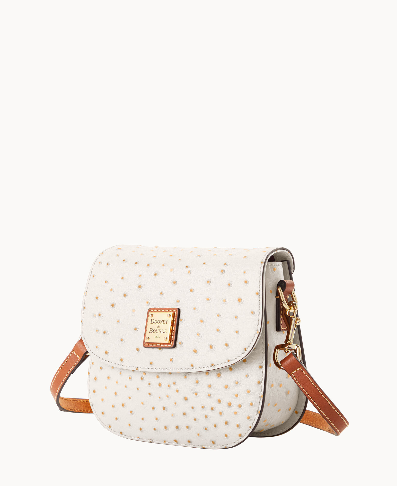 Dooney & Bourke Ostrich Saddle Bag