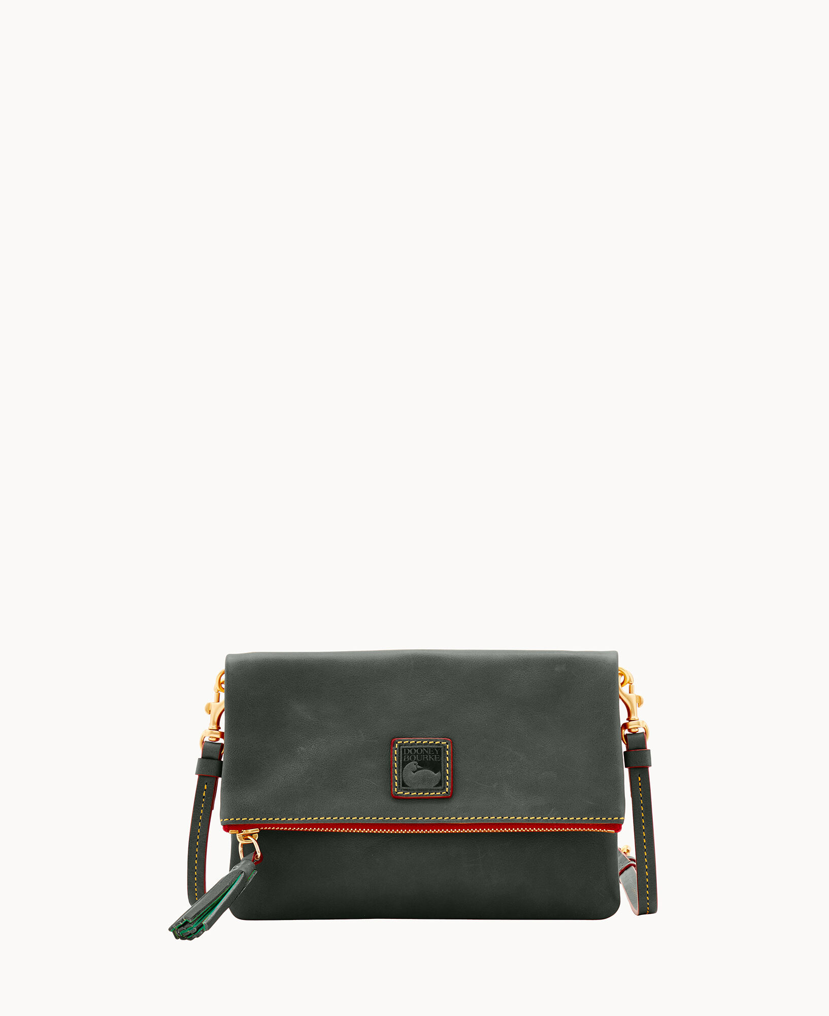 Florentine foldover store zip crossbody