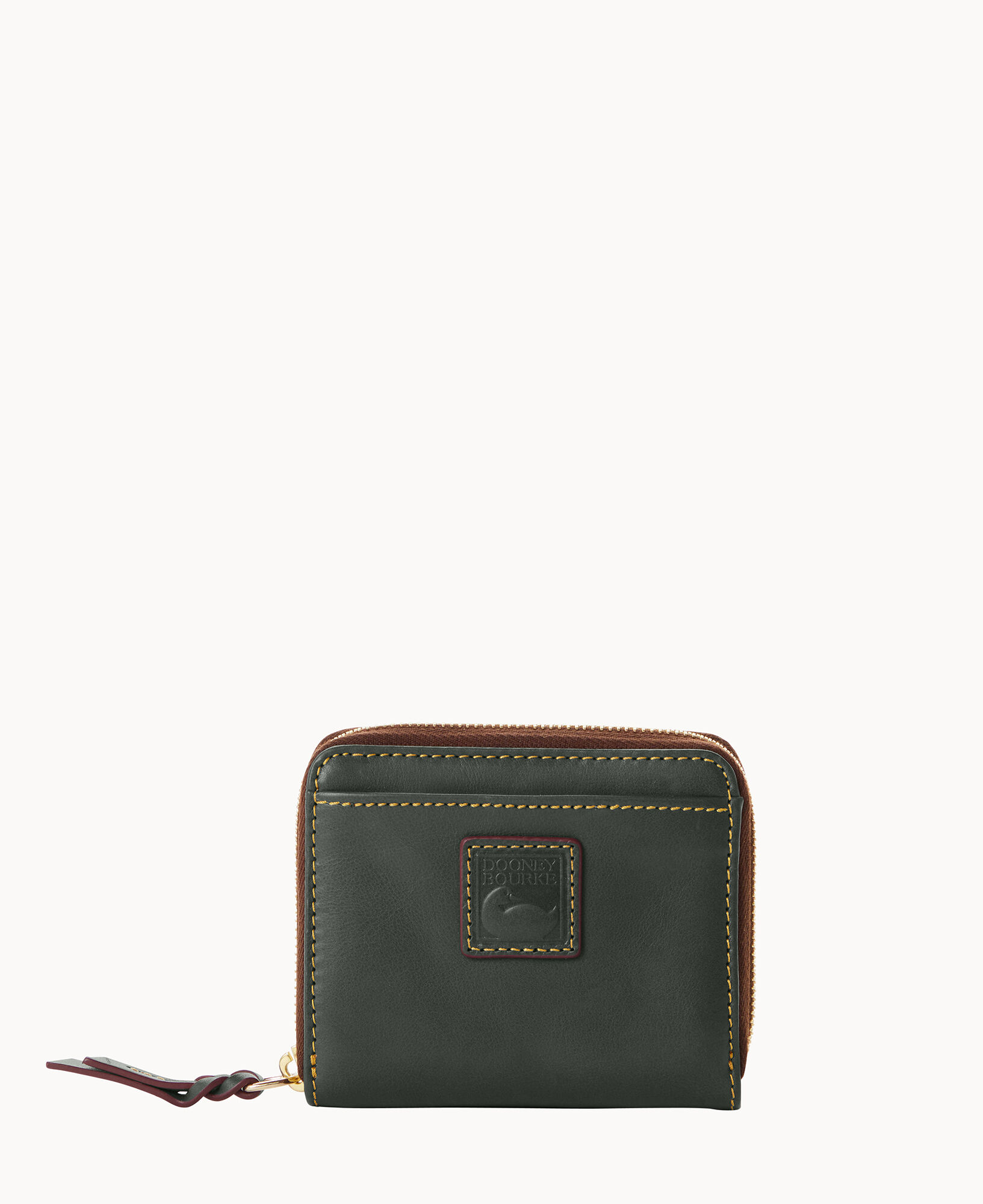 compact zip wallet - black