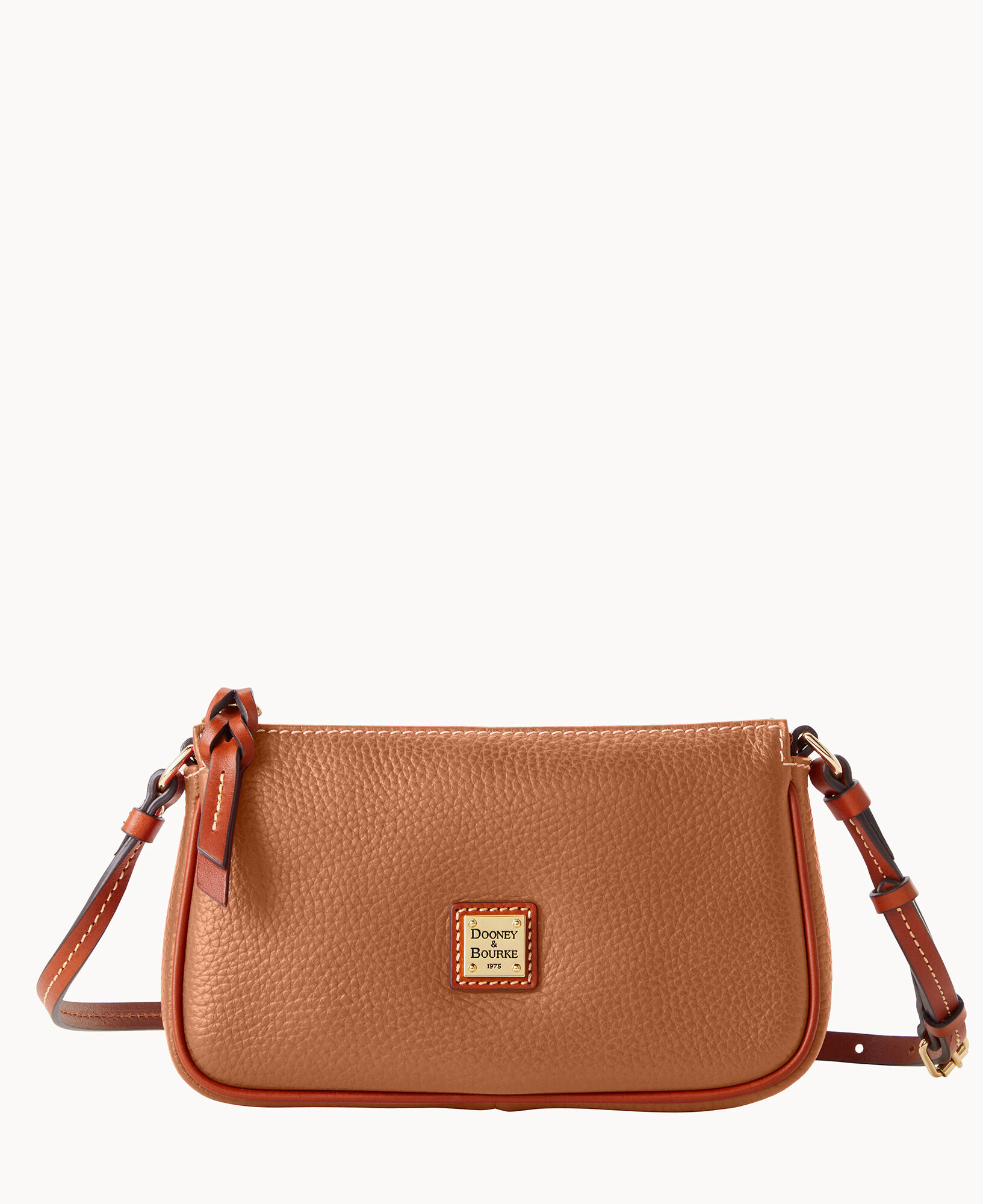 Dooney And Bourke Saffiano Lexi Leather Crossbody Bag In Brown