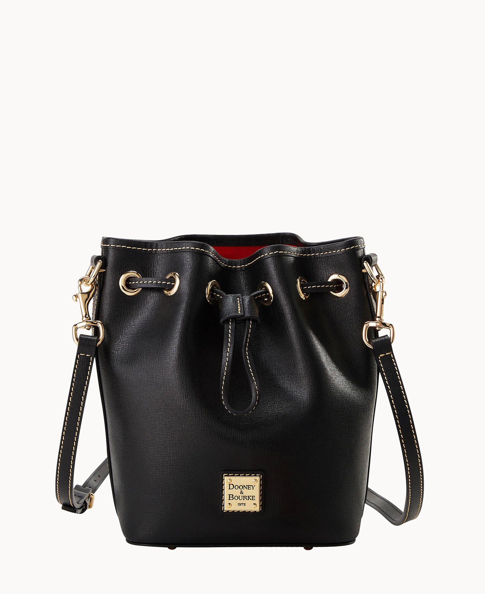 Store Dooney and Bourke Saffiano Drawstring Black.