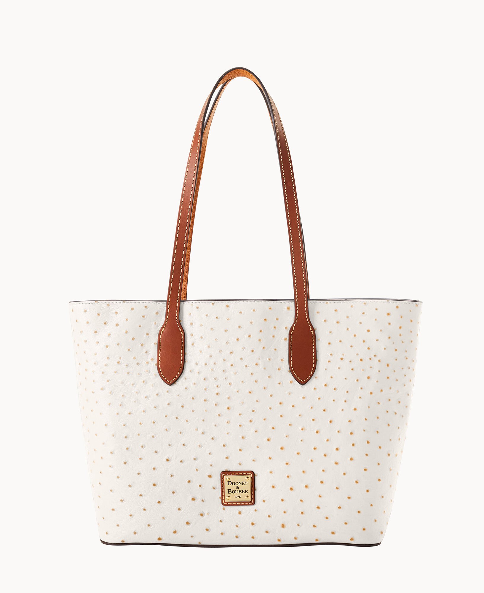 Dooney & Bourke Small Shannon Oyster Ostrich Look Leather Tote