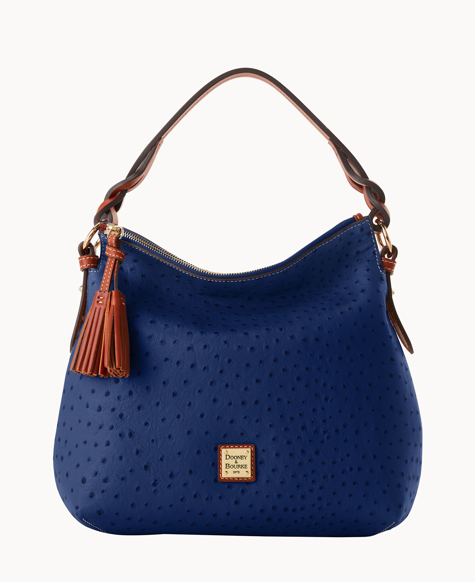 Dooney Bourke Ostrich Twist Strap Hobo