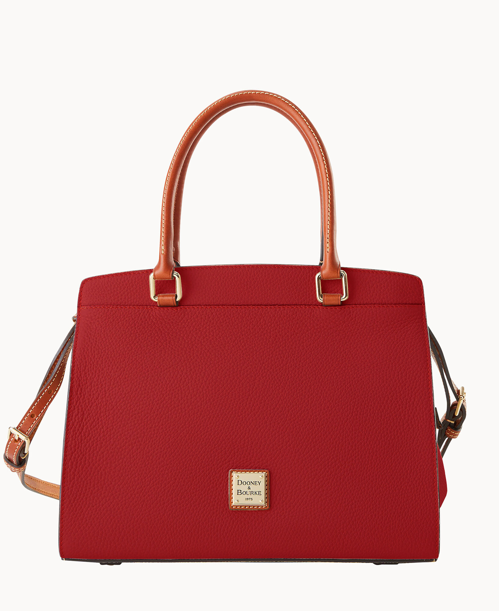 Dooney & Bourke 2024 red pebble leather tote and wallet set