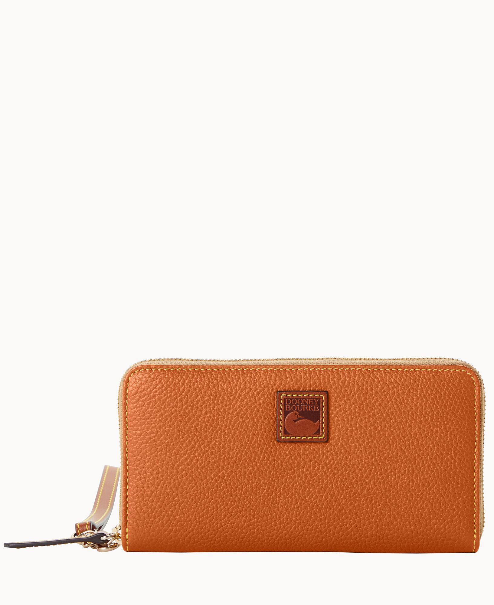 Dooney Bourke Pebble Grain Large Zip Around Wristlet