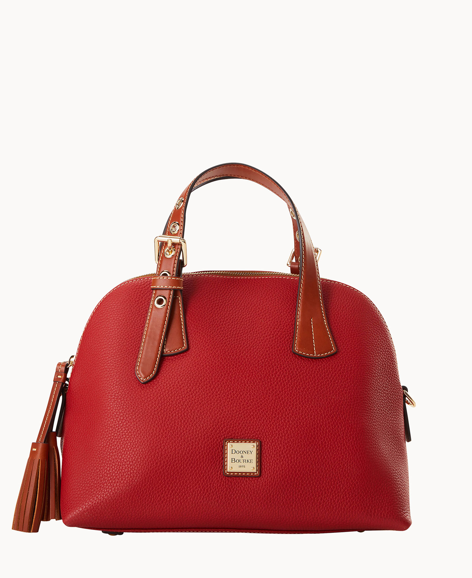 Dooney & Bourke Satchel in Red shops Pebbled Leather