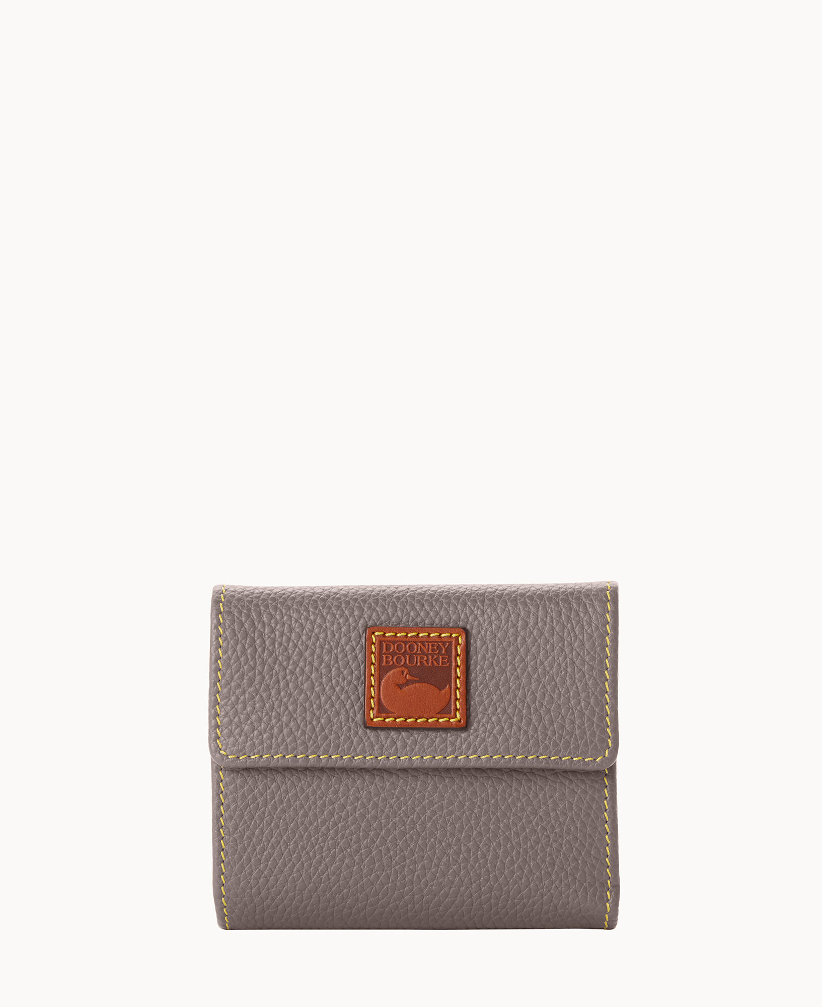 Dooney Bourke Pebble Grain Small Flap Credit Card Wallet