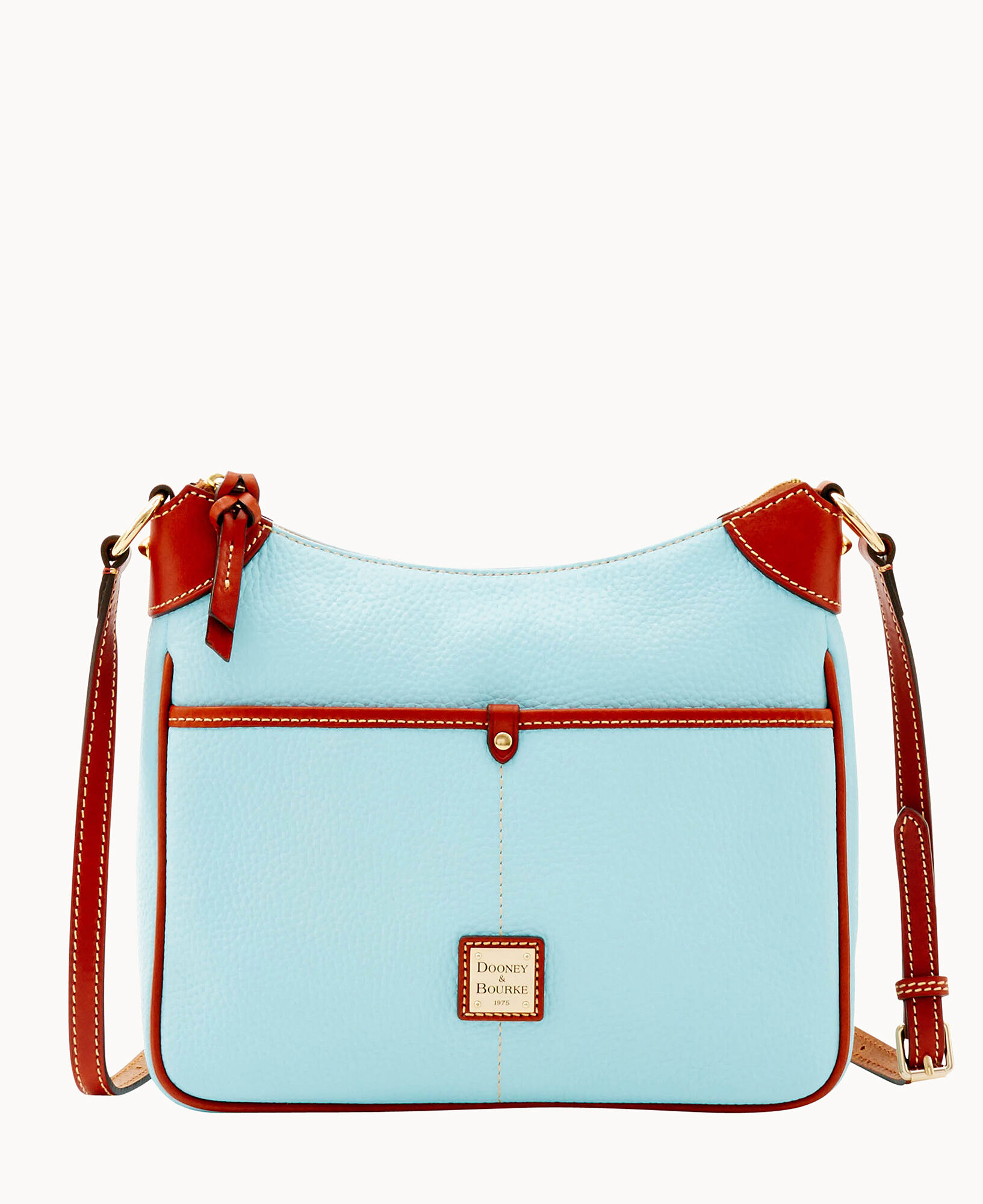 Retailer Blue Dooney & Bourke Pebble Leather Kimberly Crossbody Bag