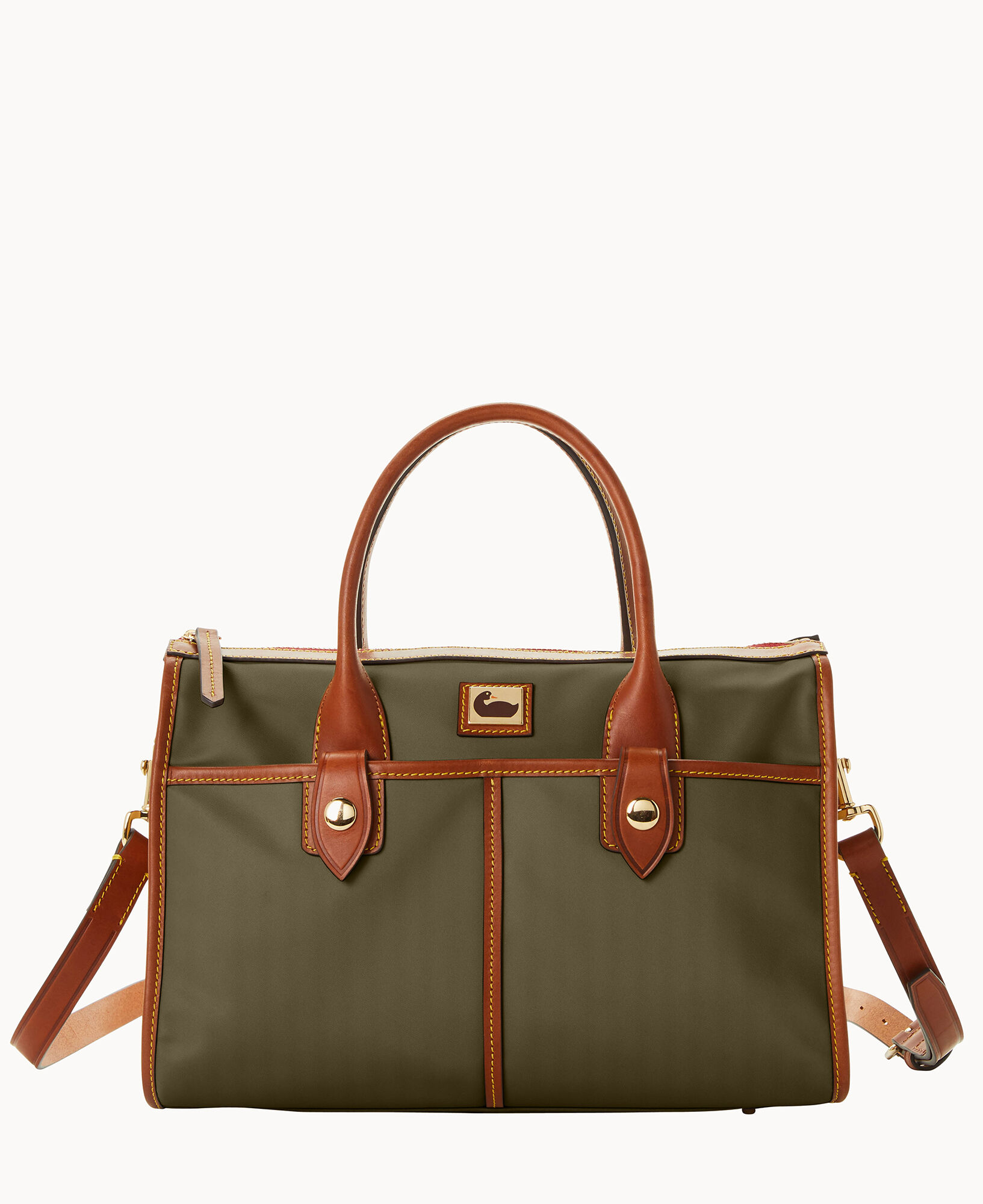 Dooney Bourke Camden Saffiano Leather Domed Satchel 