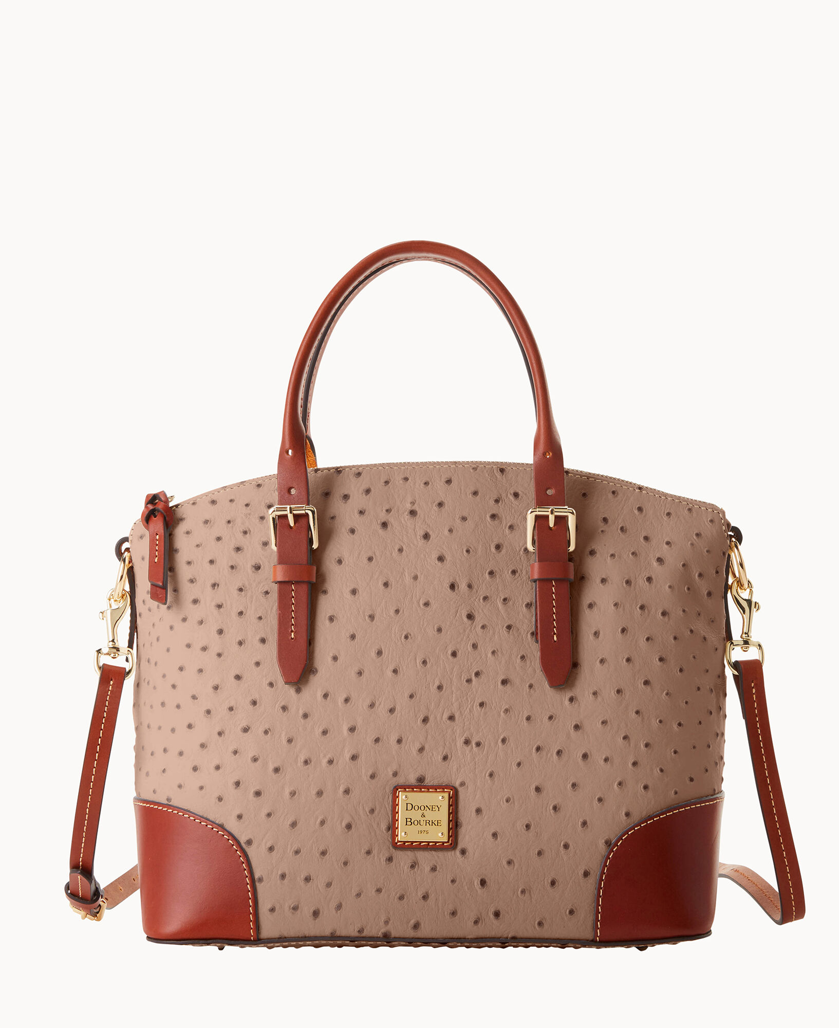 Dooney Bourke Ostrich Domed Satchel