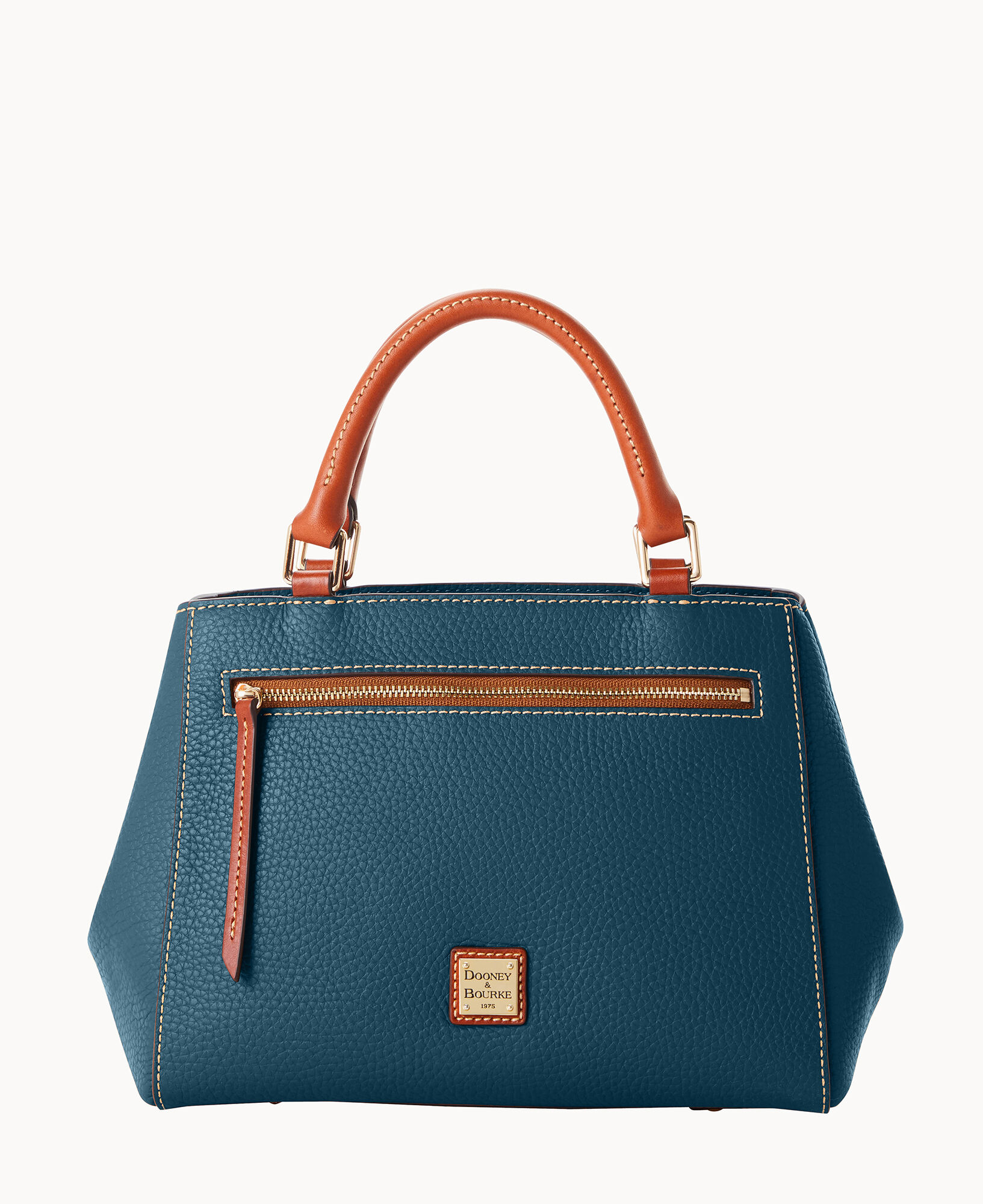 Dooney Bourke Pebble Grain Small Zip Satchel