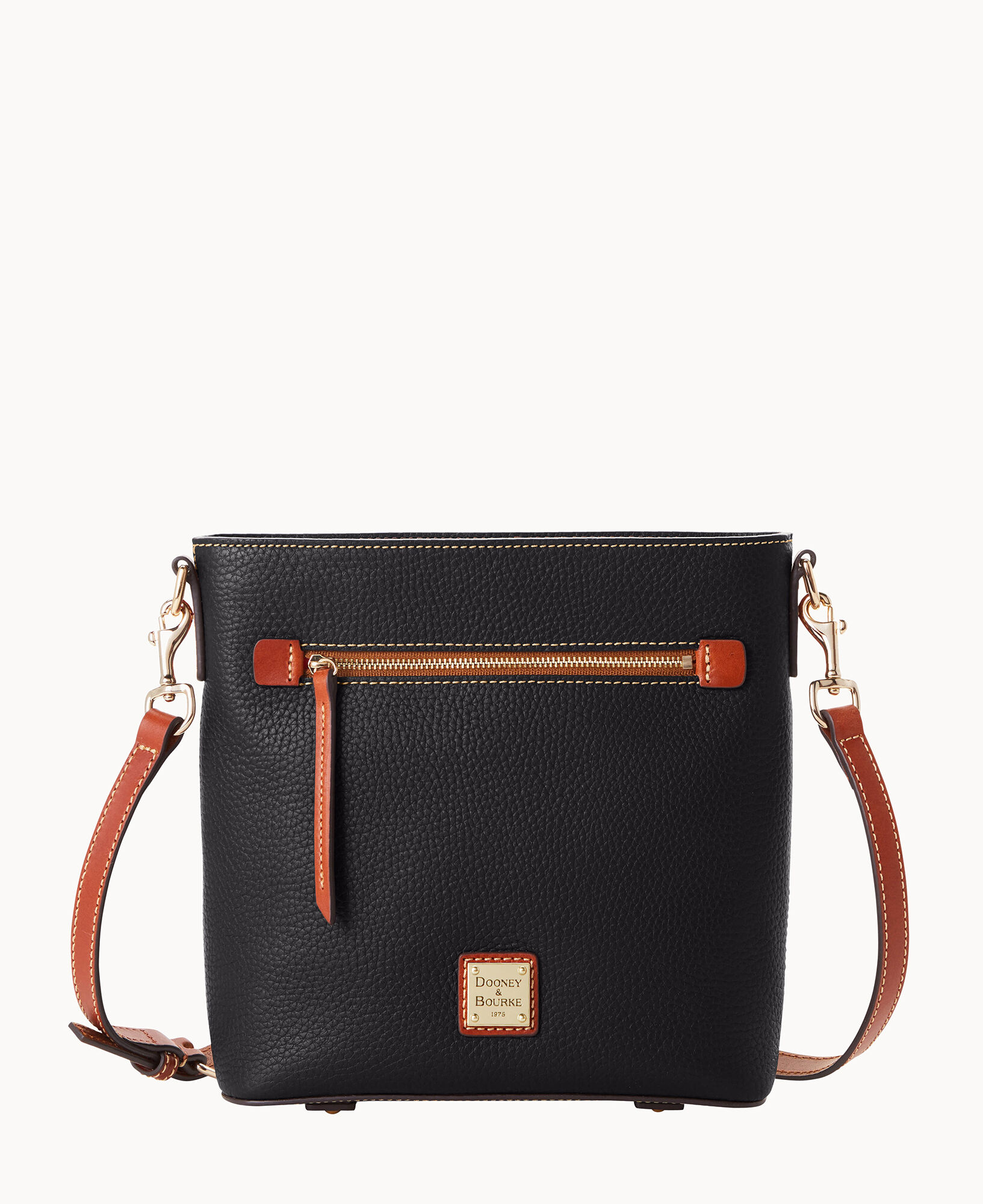 Dooney & Bourke Handbag, Pebble Grain Camera Zip Crossbody - Smoke