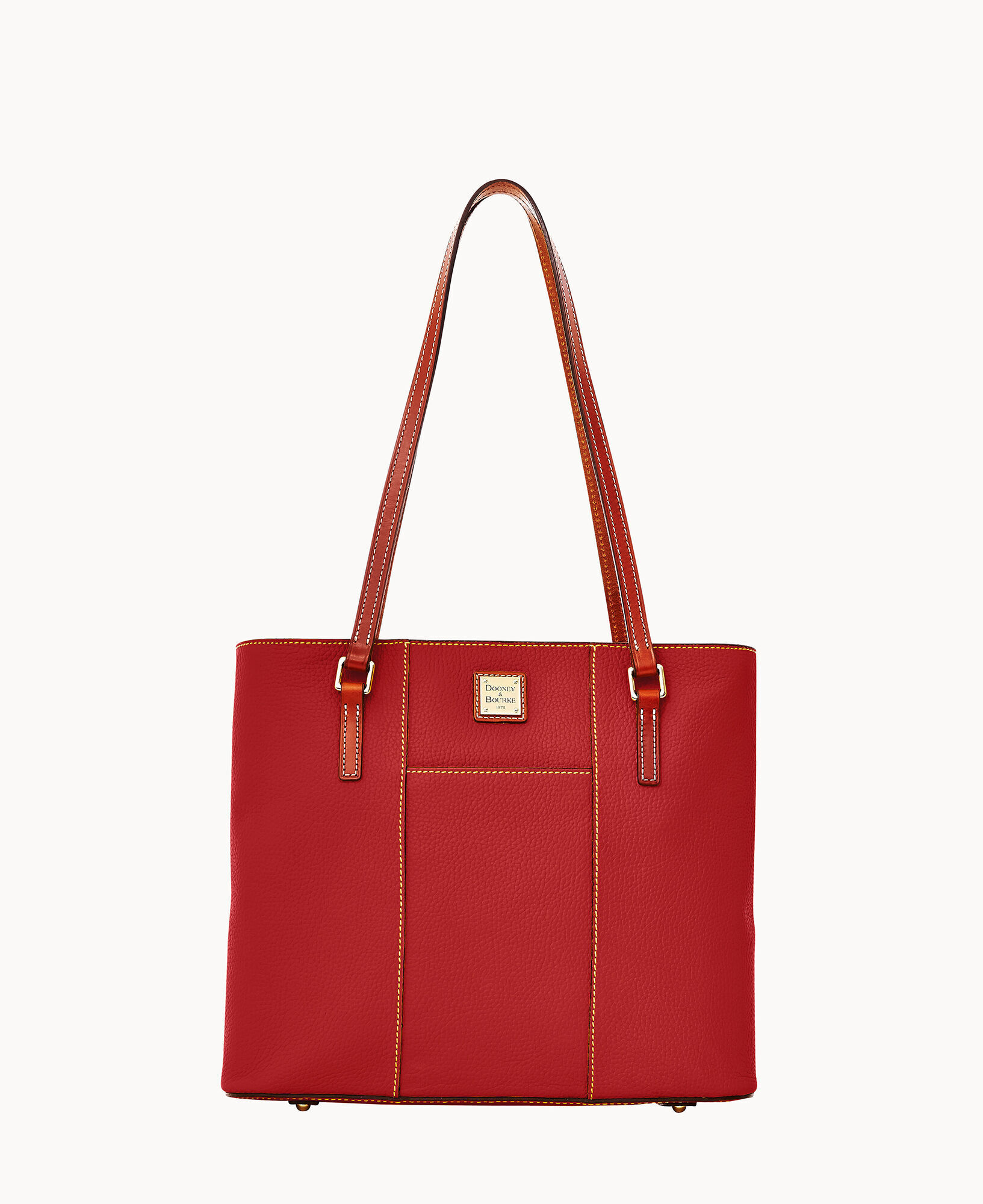 Dooney & Bourke Pebble Leather New Colors Small Lexington Shopper (Bone w/  Tan Trim) Tote Handbags - Yahoo Shopping