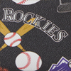 MLB Rockies Large Zip Around Wristlet