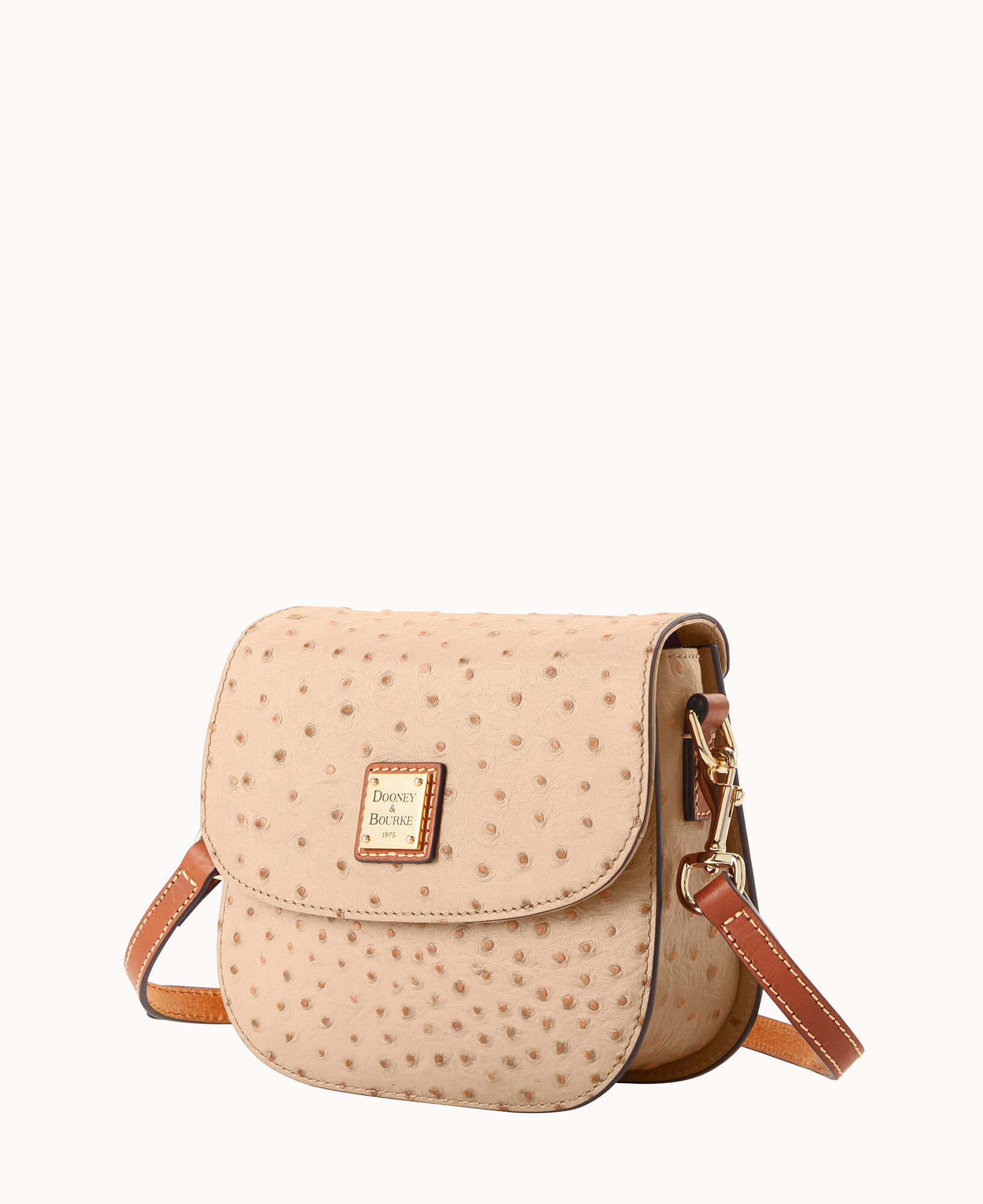 Dooney & Bourke Ostrich Saddle Bag