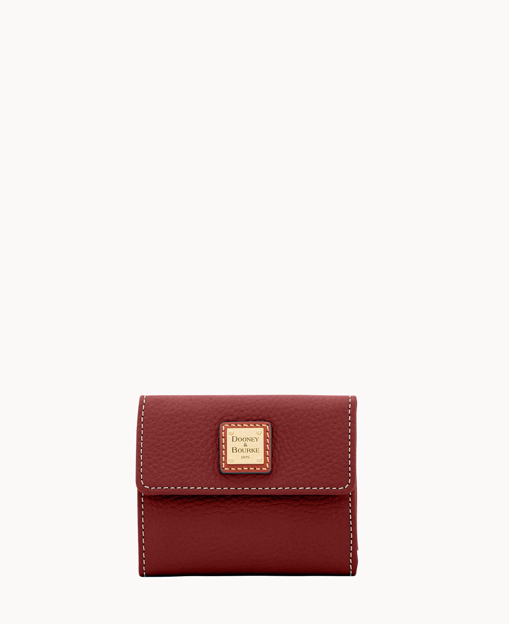 Dooney popular & Bourke Pebble Grain Small Wallet Bordeaux