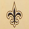 NFL Saints Large Slim Wristlet