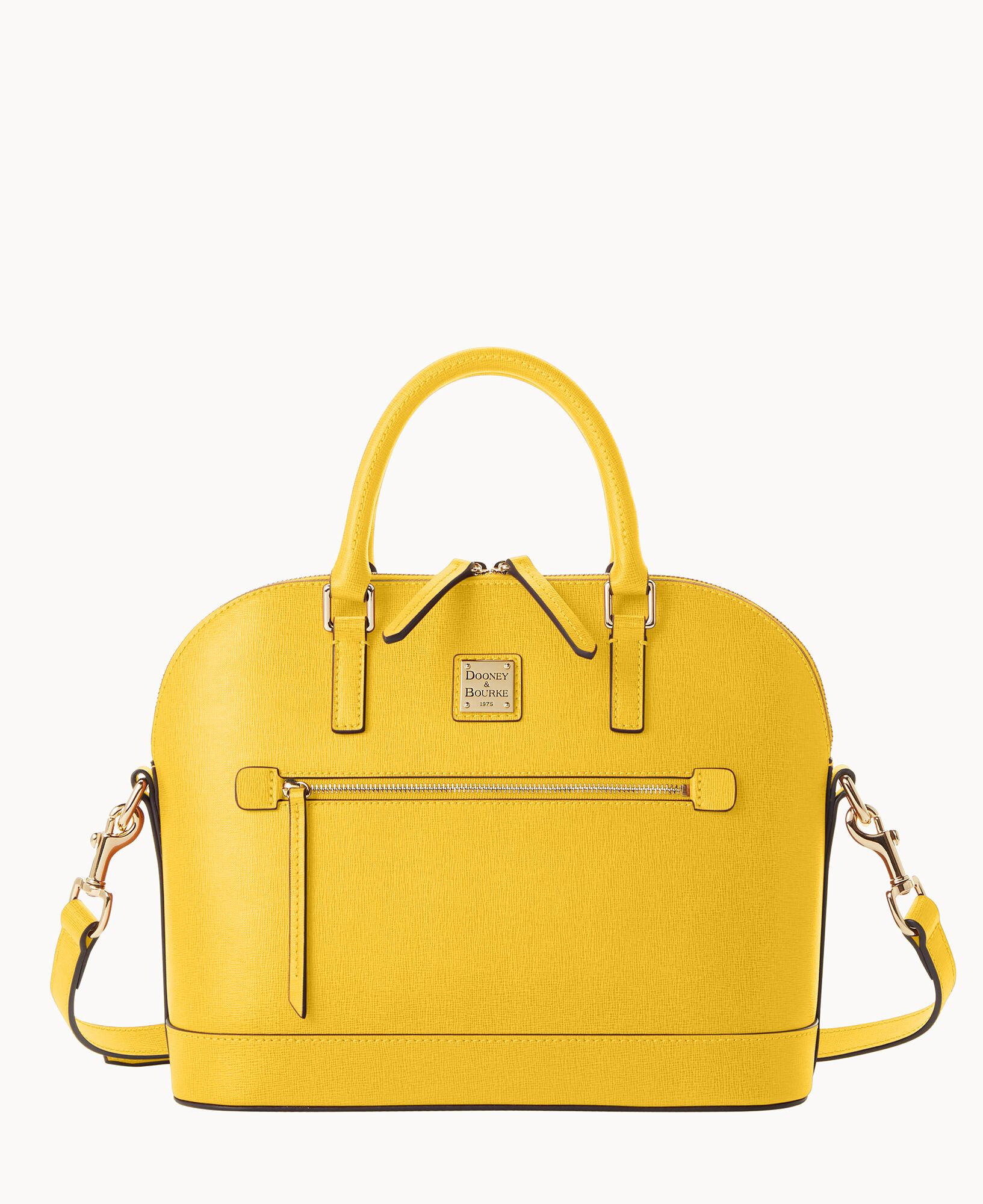 Dooney and Bourke Saffiano Mini Domed hot Crossbody Yellow