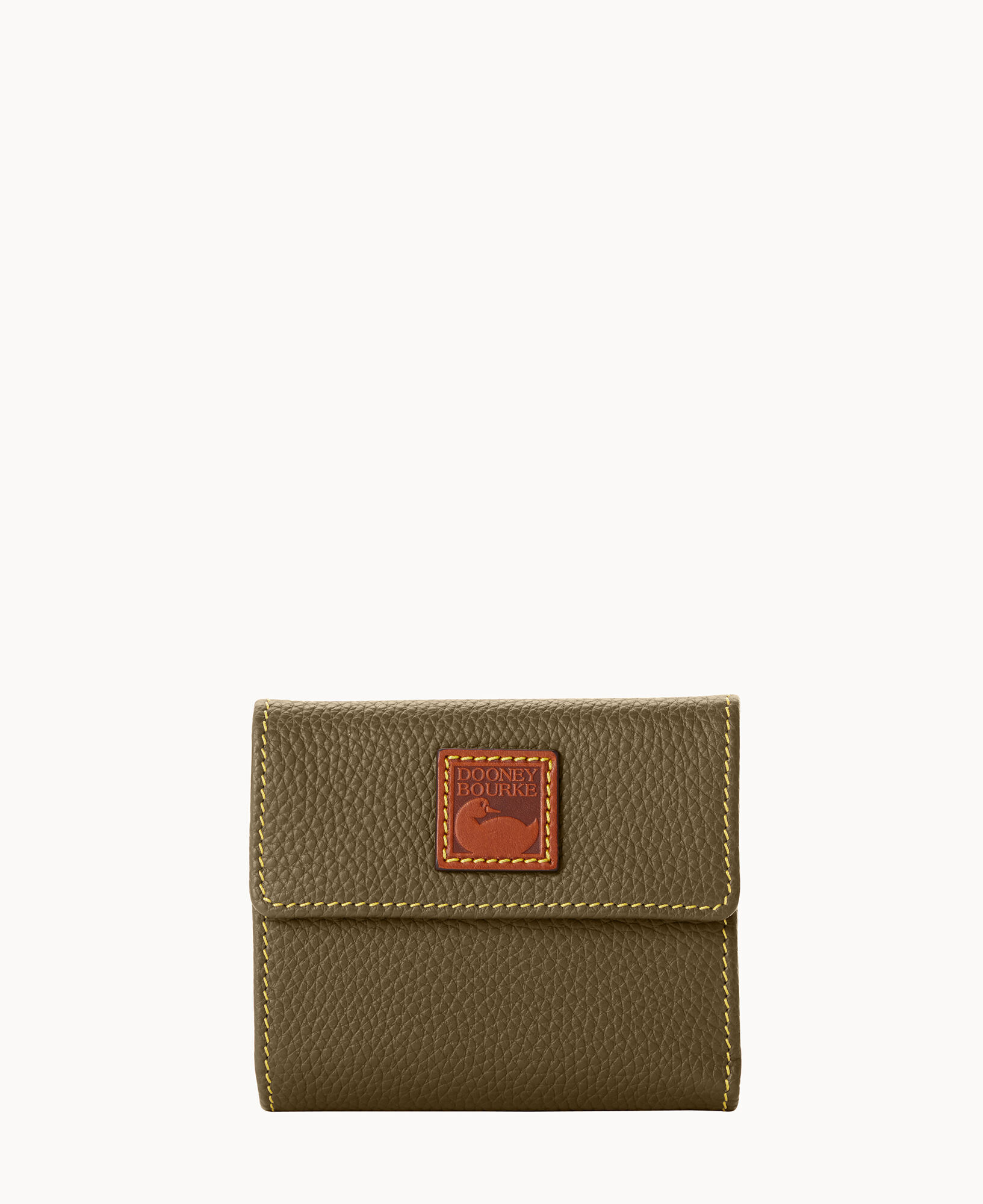 Dooney & Bourke Pebble Grain Small Flap Credit Card Wallet