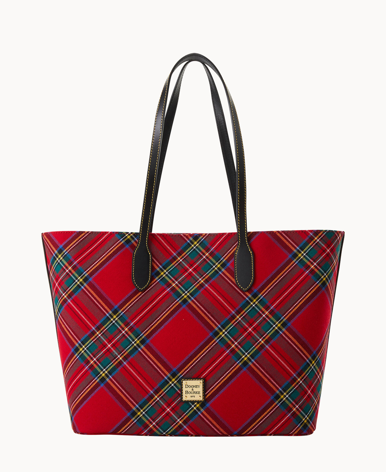 Dooney & factory Bourke cranberry plaid tote