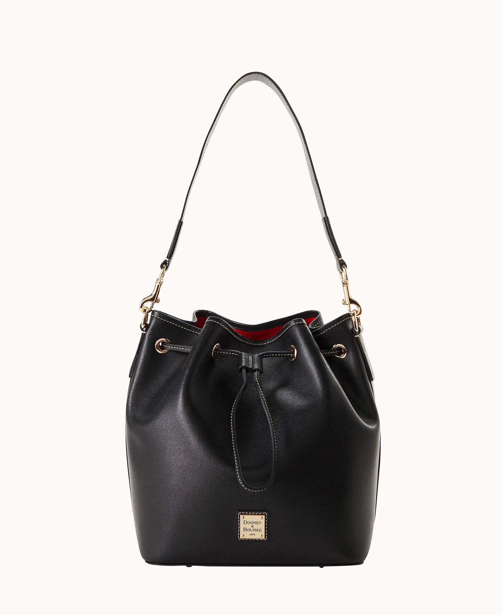 Dooney & Bourke Saffiano Black/Black popular leather hobo