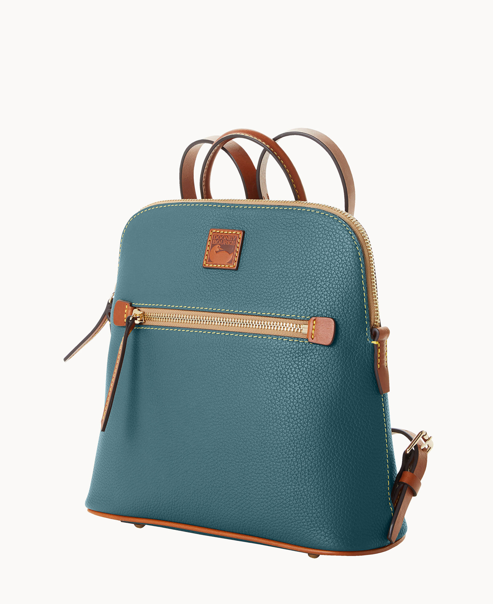 Dooney & Bourke Pebble Leather Backpack ,Caramel