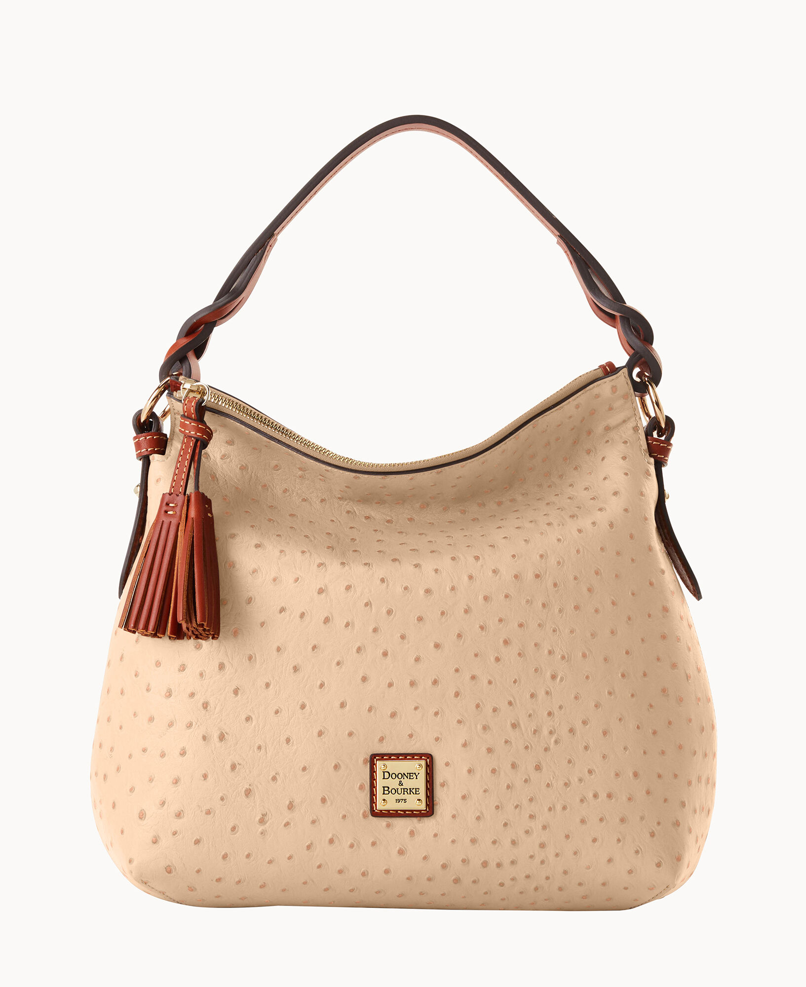 As Is Dooney & Bourke Florentine Leather Side Pocket Hobo 