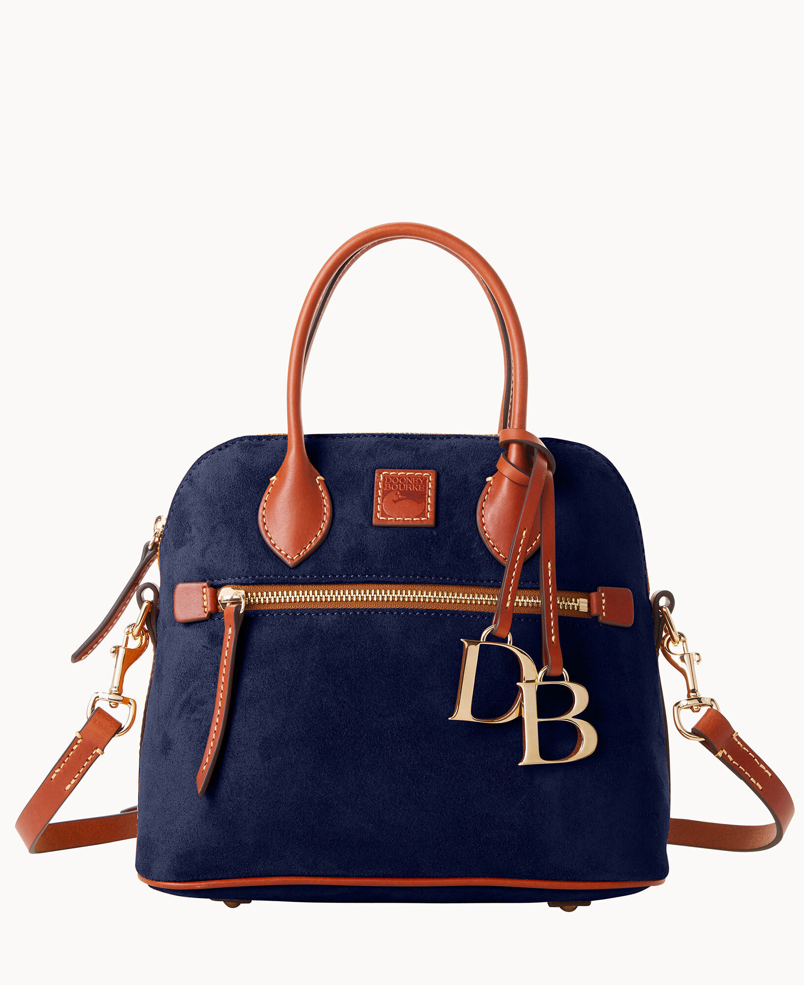 Dooney Bourke Suede Domed Satchel