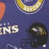 NFL Ravens Large Zip Around Wristlet