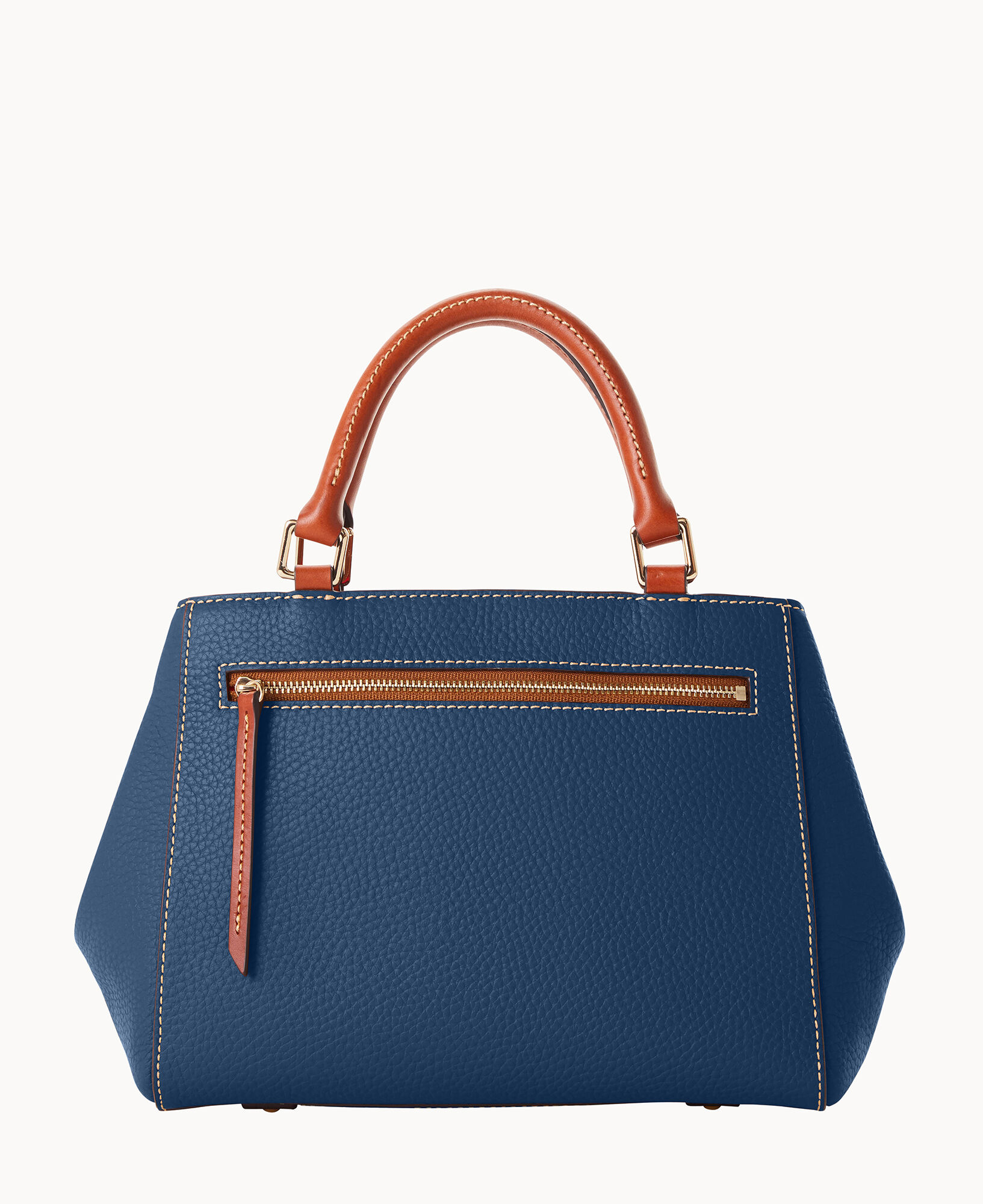 Dooney & bourke pebble leather small zip top online satchel