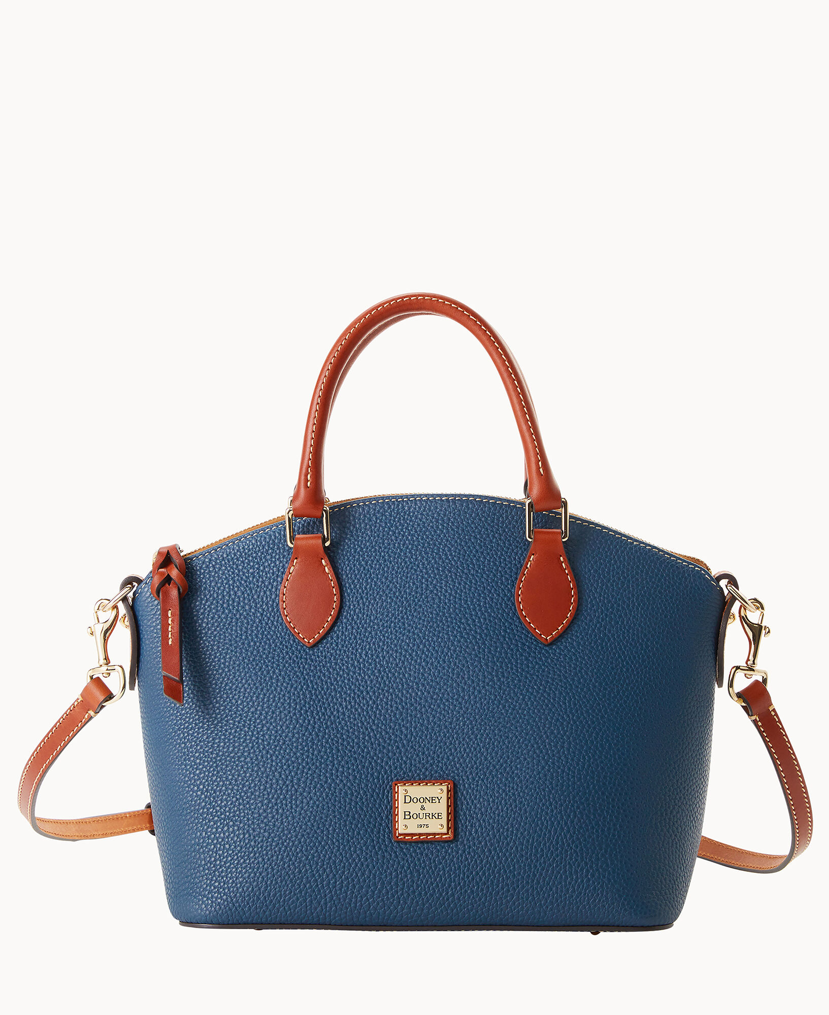Small Blue Agenda - blue / pebbled leather