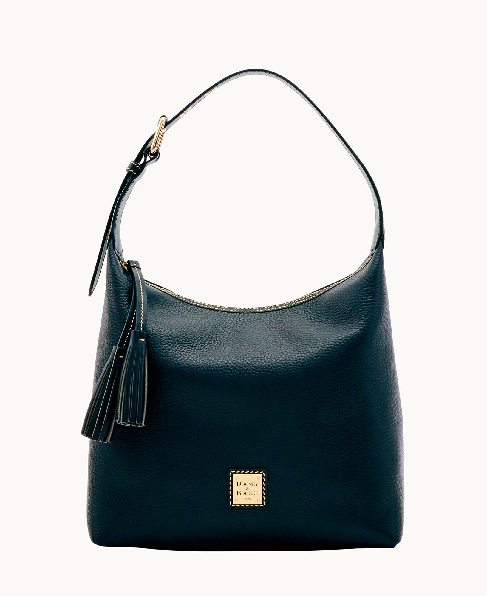 Dooney & Bourke Pebble Grain Paige Sac - Marine Blue Tasseled Leather outlet Hobo Bag