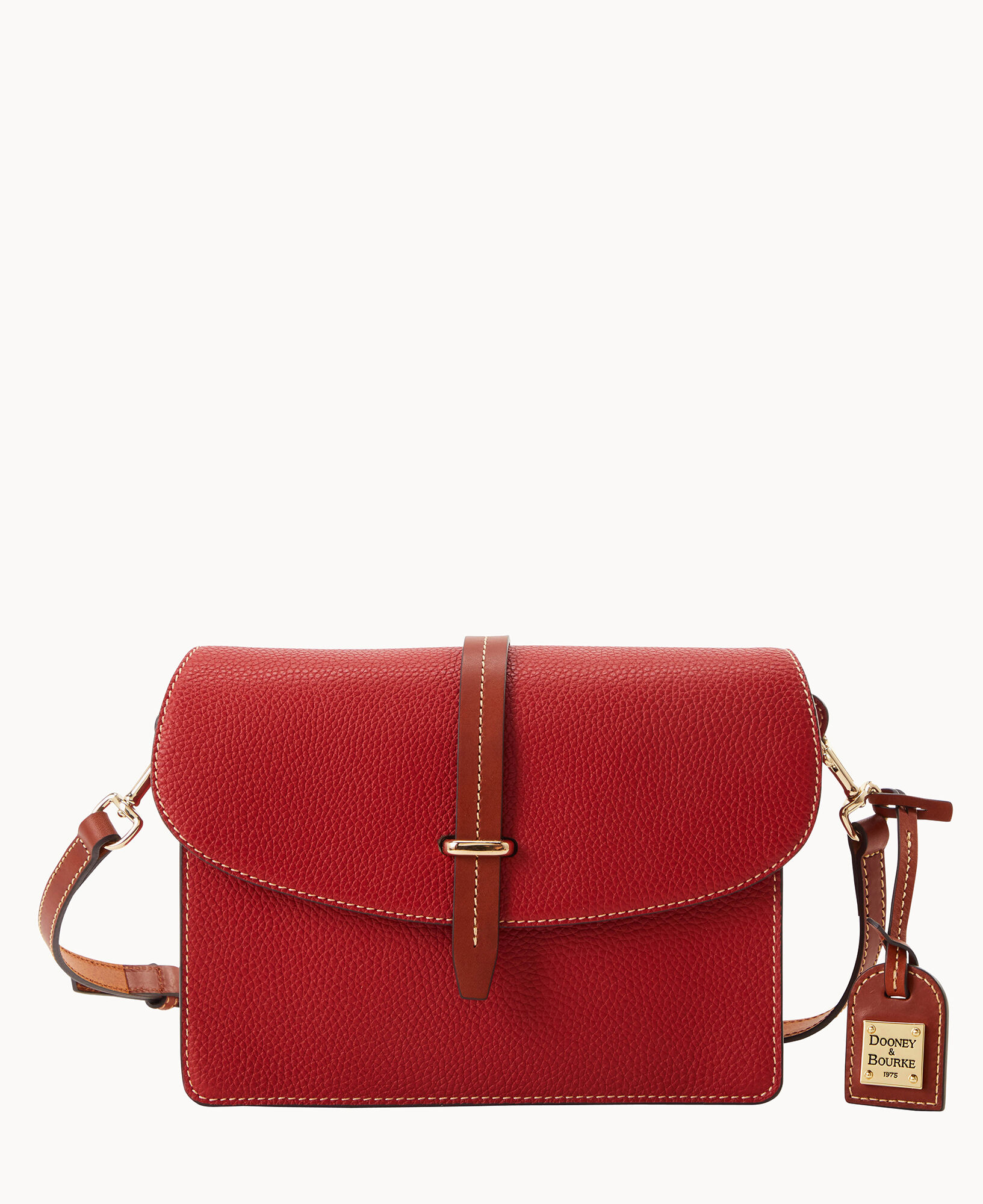 Croc Grain Flap Crossbody Bag