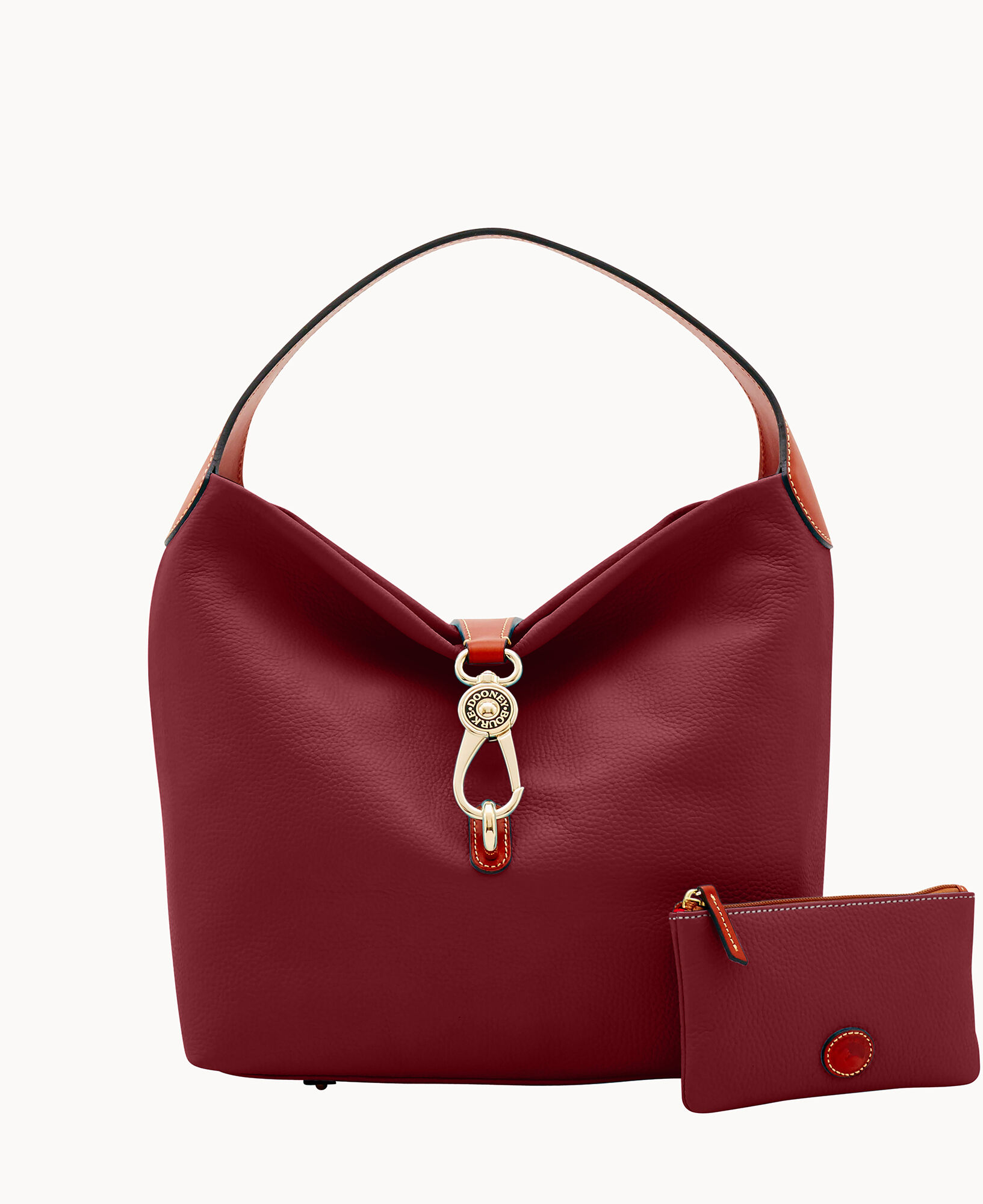 Dooney and Bourke Bags - Leather Red Shoulder Hobo Bag