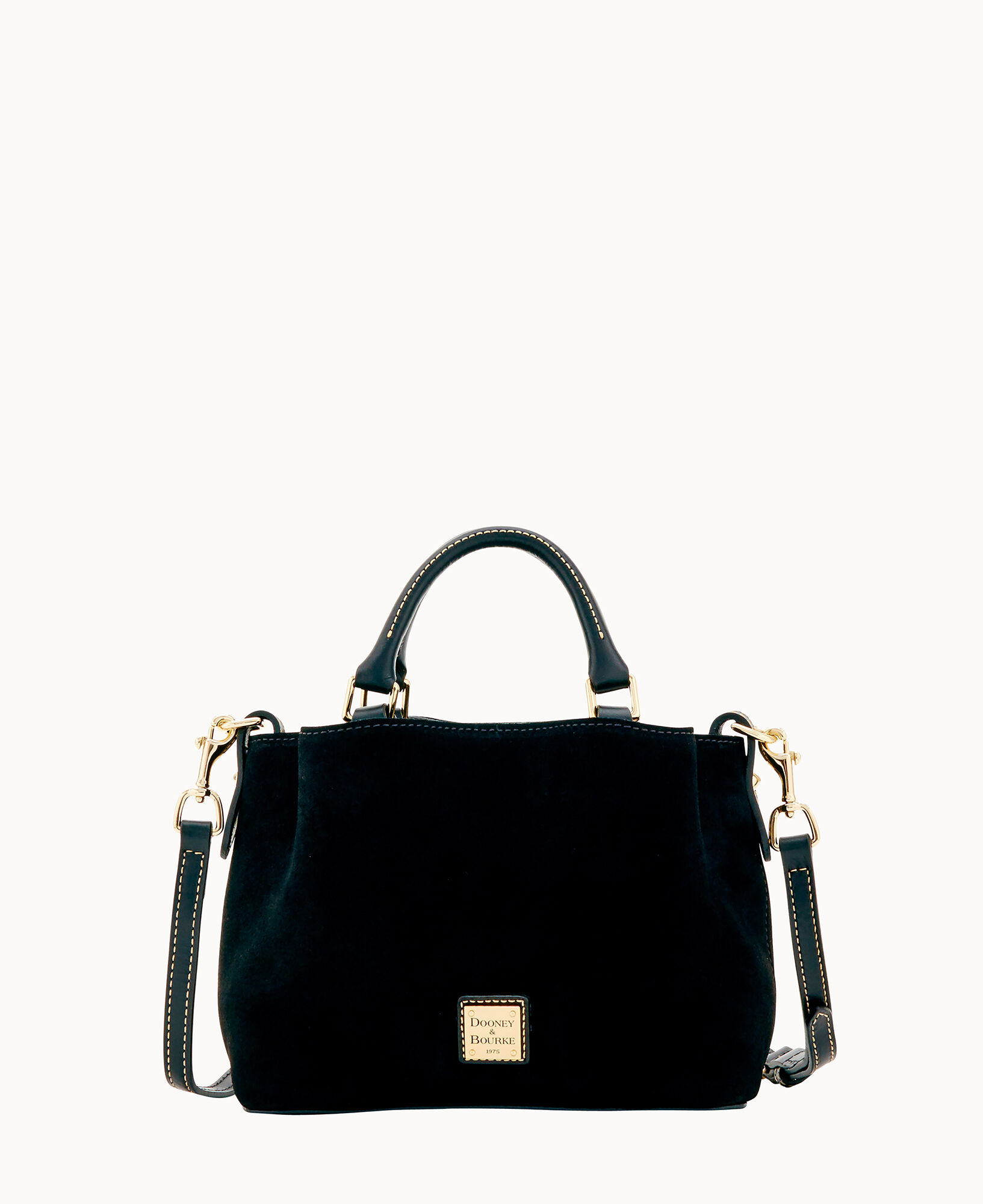 Dooney & Bourke shops City Mini Barlow Satchel in Black Smooth Leather