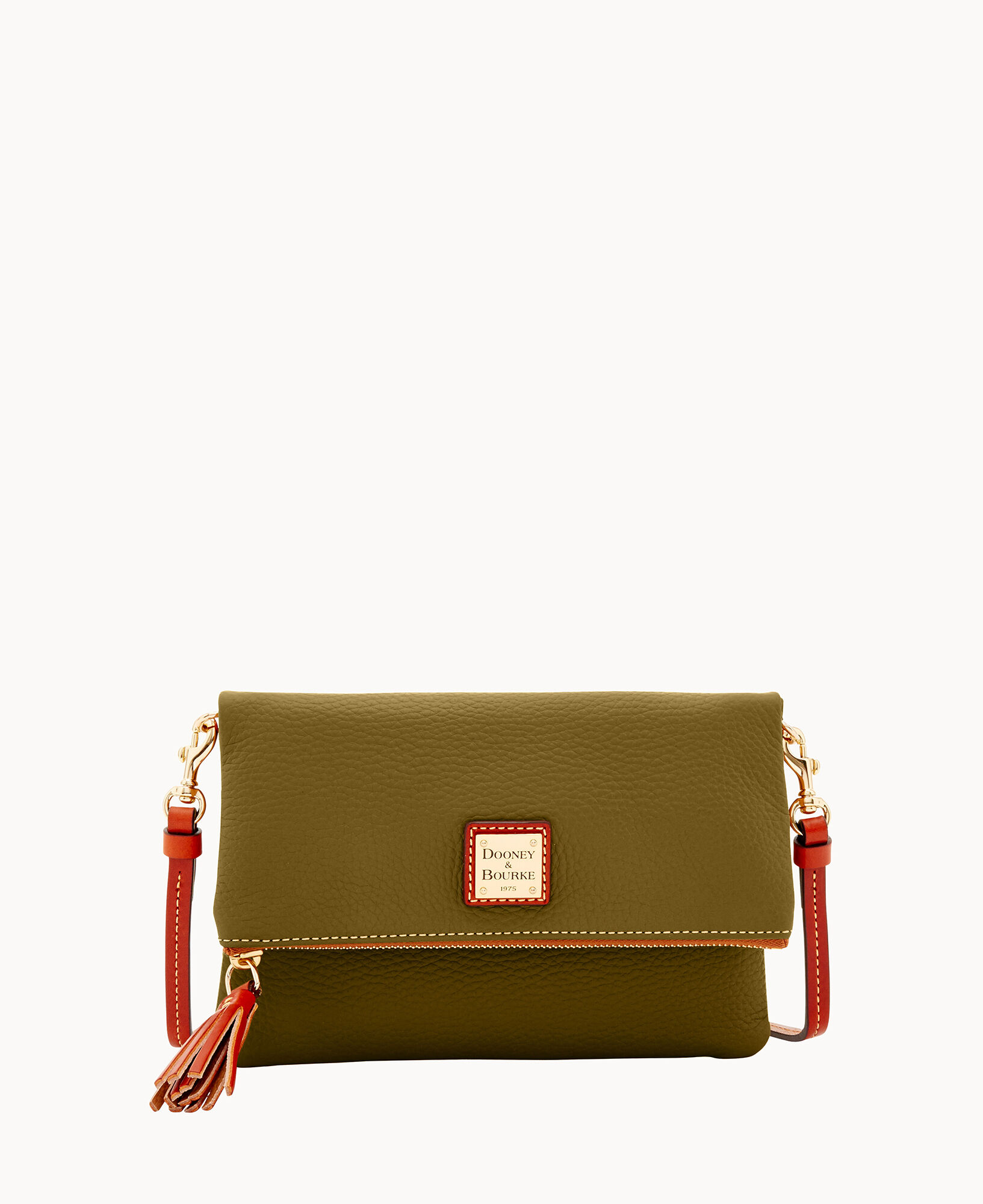 Foldover zip clearance crossbody bag