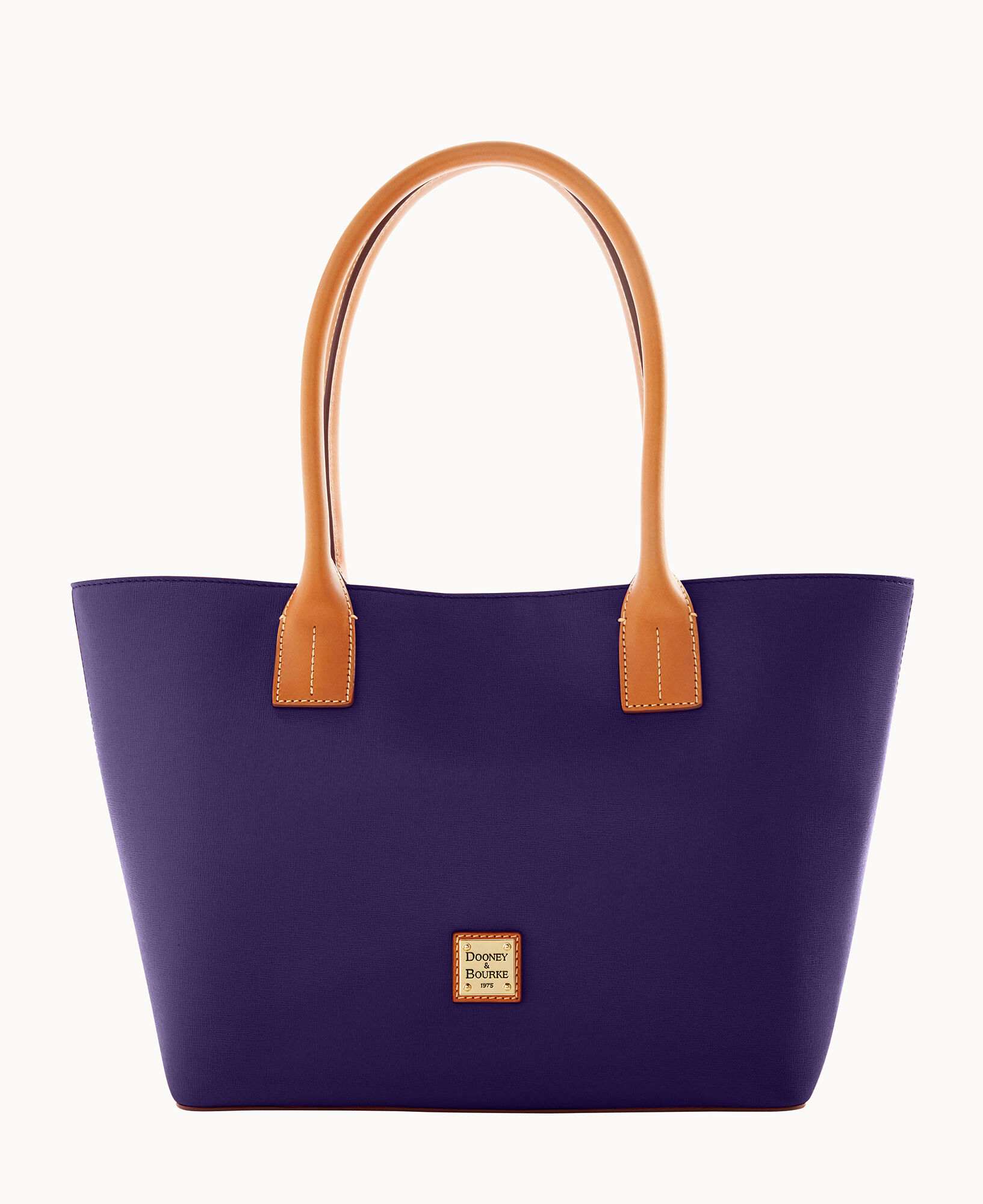 Dooney and bourke purple leather handbag hot sale