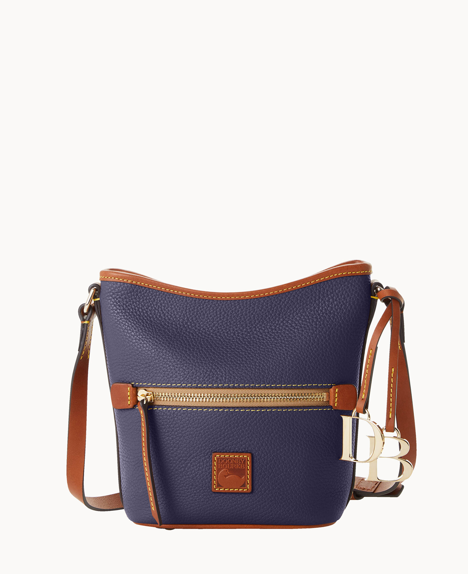 NWT Dooney & Bourke Sand in color Small Zipper Pocket Sac Ret. $238 Pebble outlet Grain