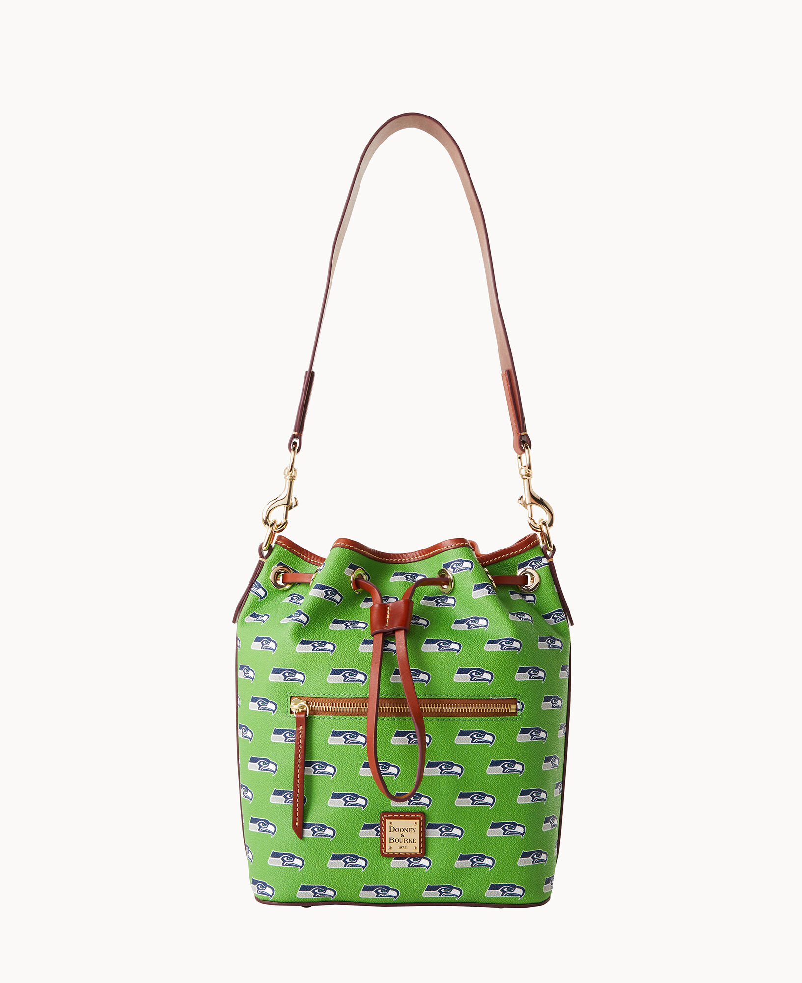 Dooney & hotsell Bourke Drawstring Bucket Bag/Purse with attached wallet in green