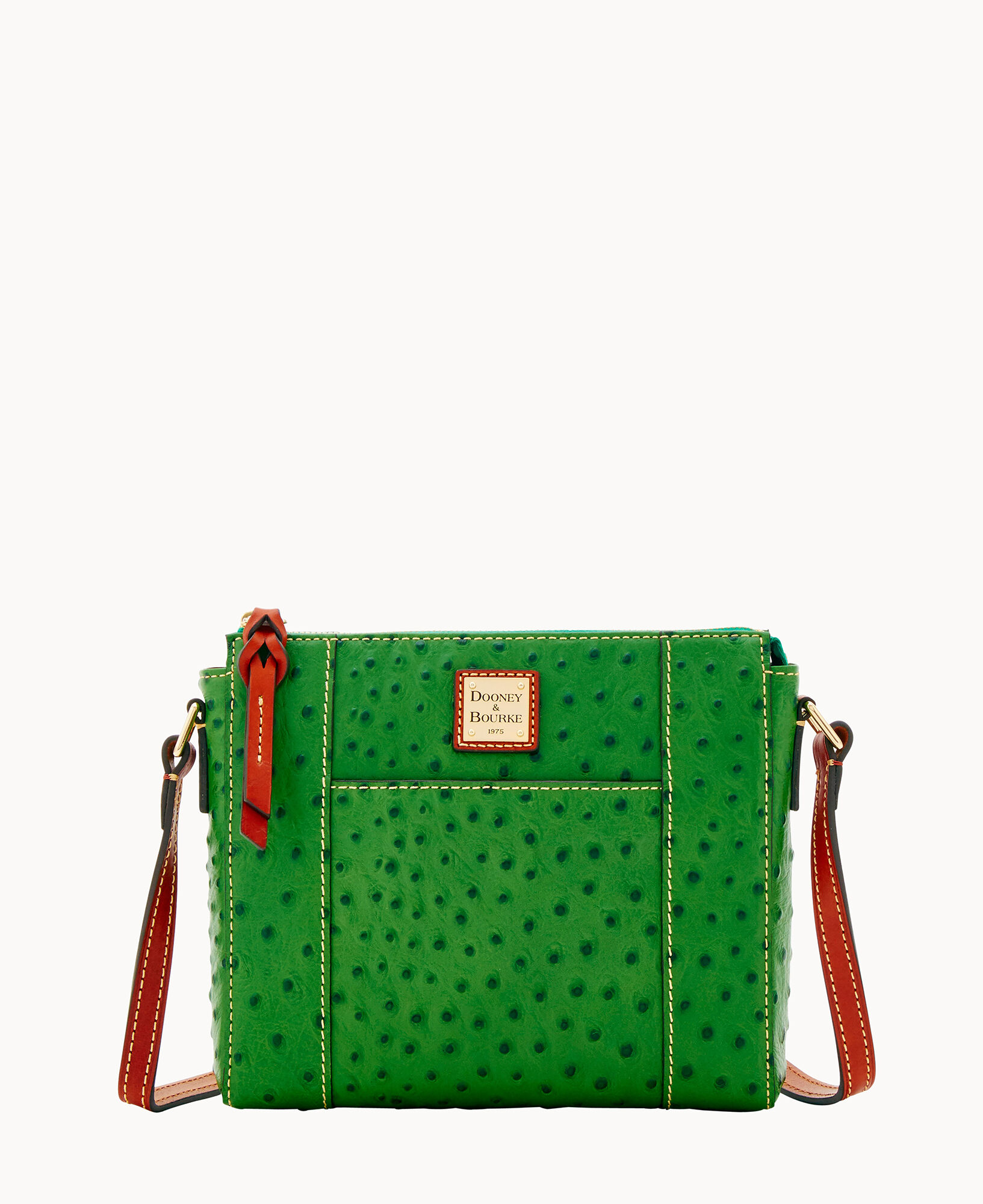 Dooney & Bourke Leather Trim Nylon Crossbody Bag In Green