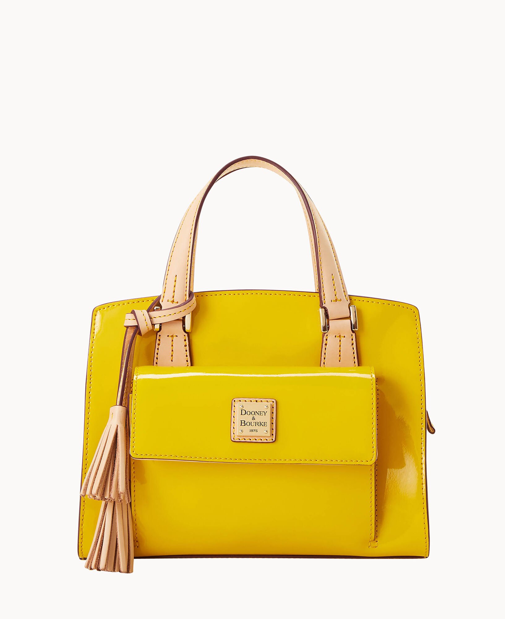 Dooney and bourke yellow satchel sale